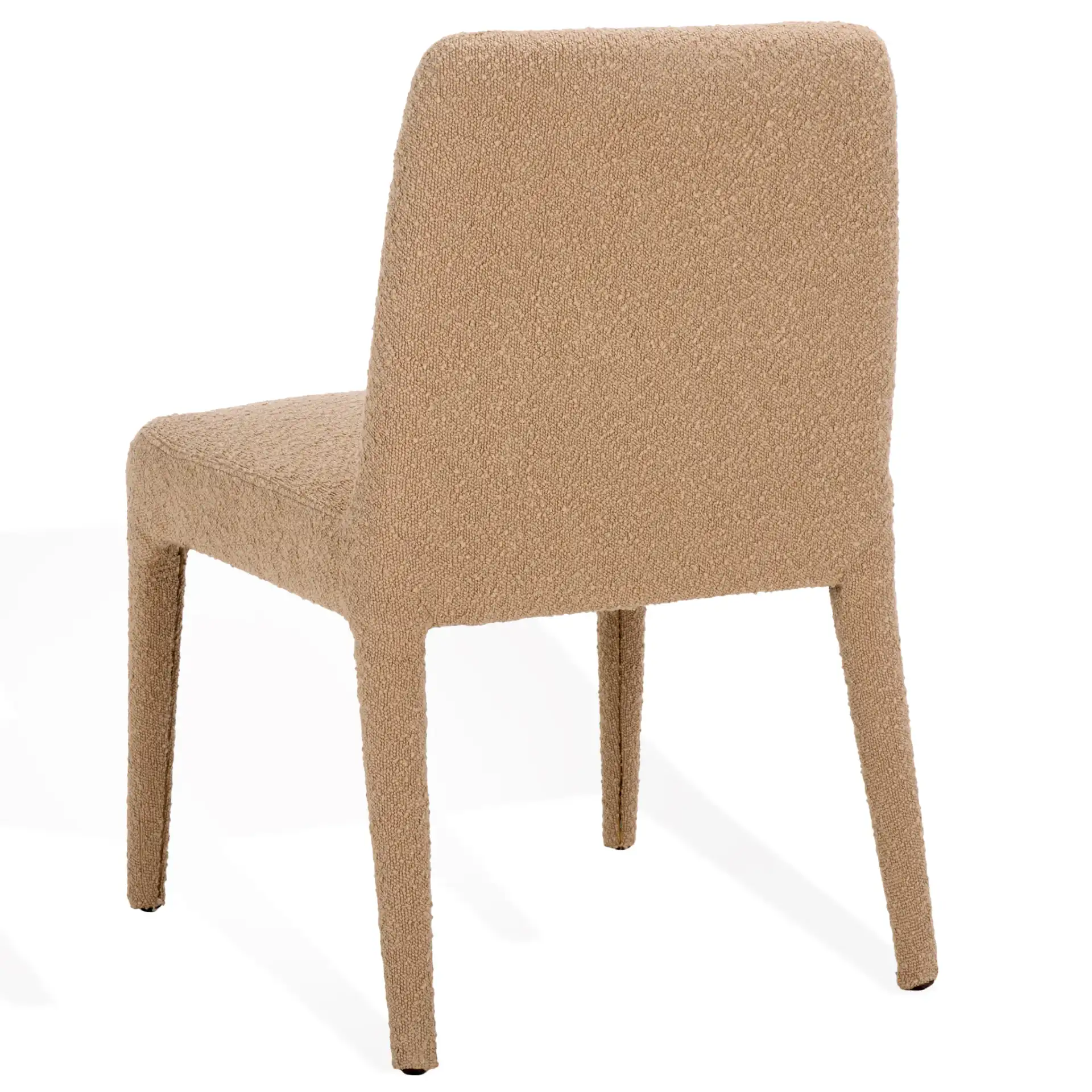 Derrick Boucle Dining Chair (Set Of 2) in Rusty Orange, detail view
