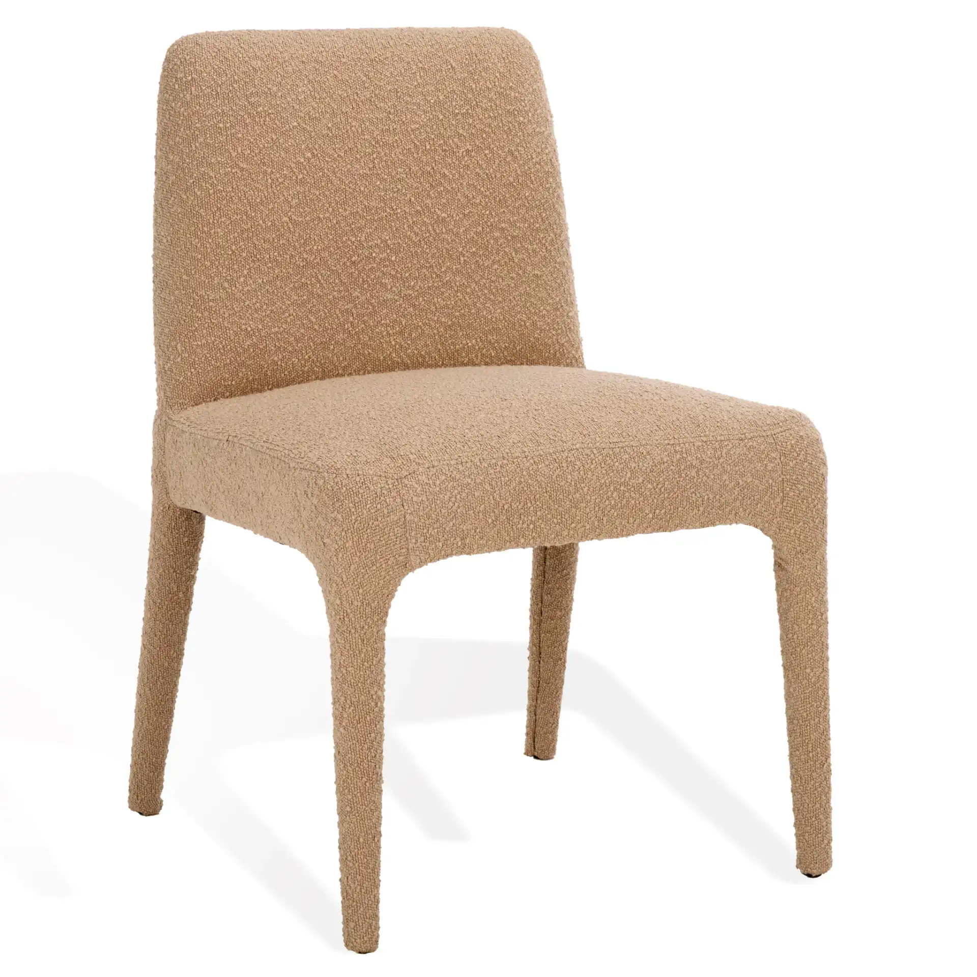 Derrick Boucle Dining Chair (Set Of 2) in Rusty Orange