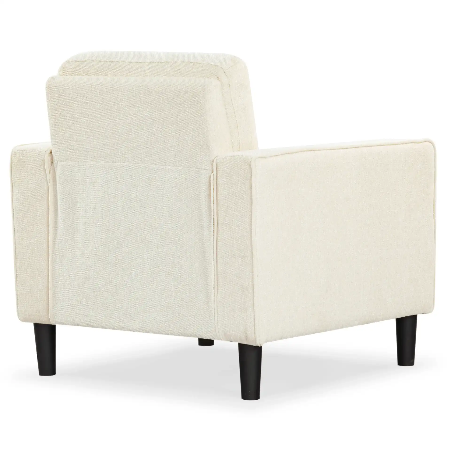 Felicianya Modern Accent Chair in Cream, detail view