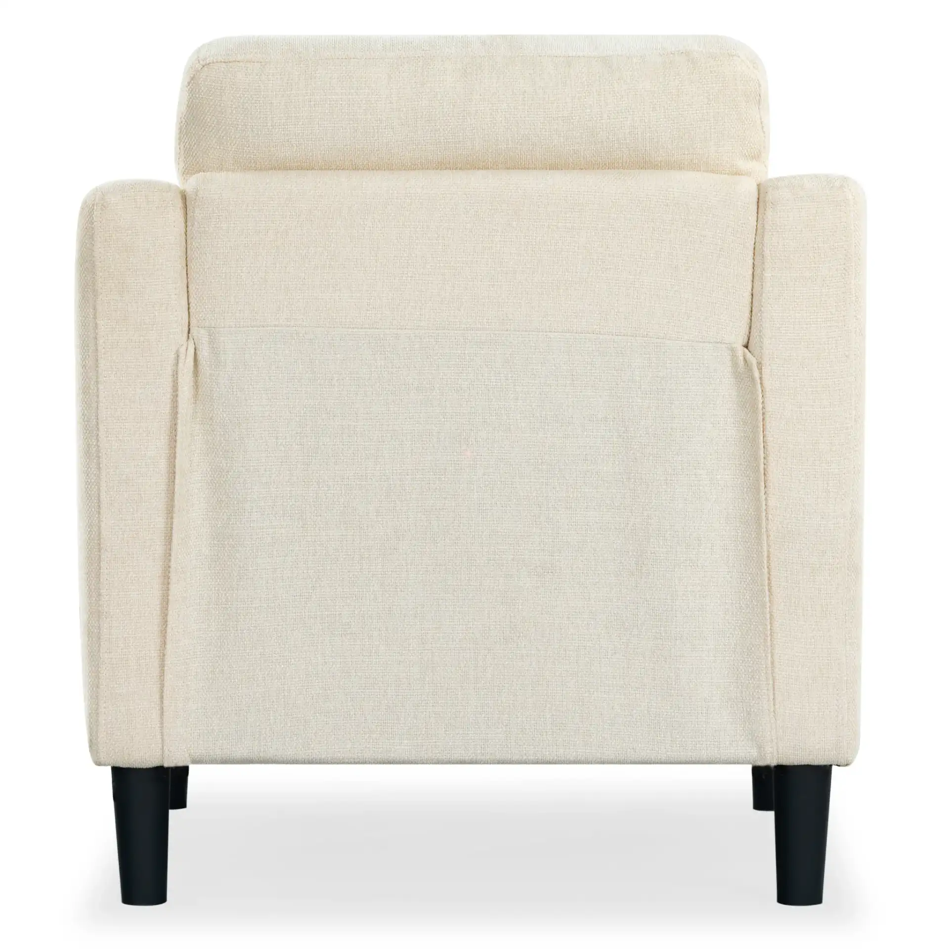 Nathaniel Tufted Back Accent Chair in Cream, detail view