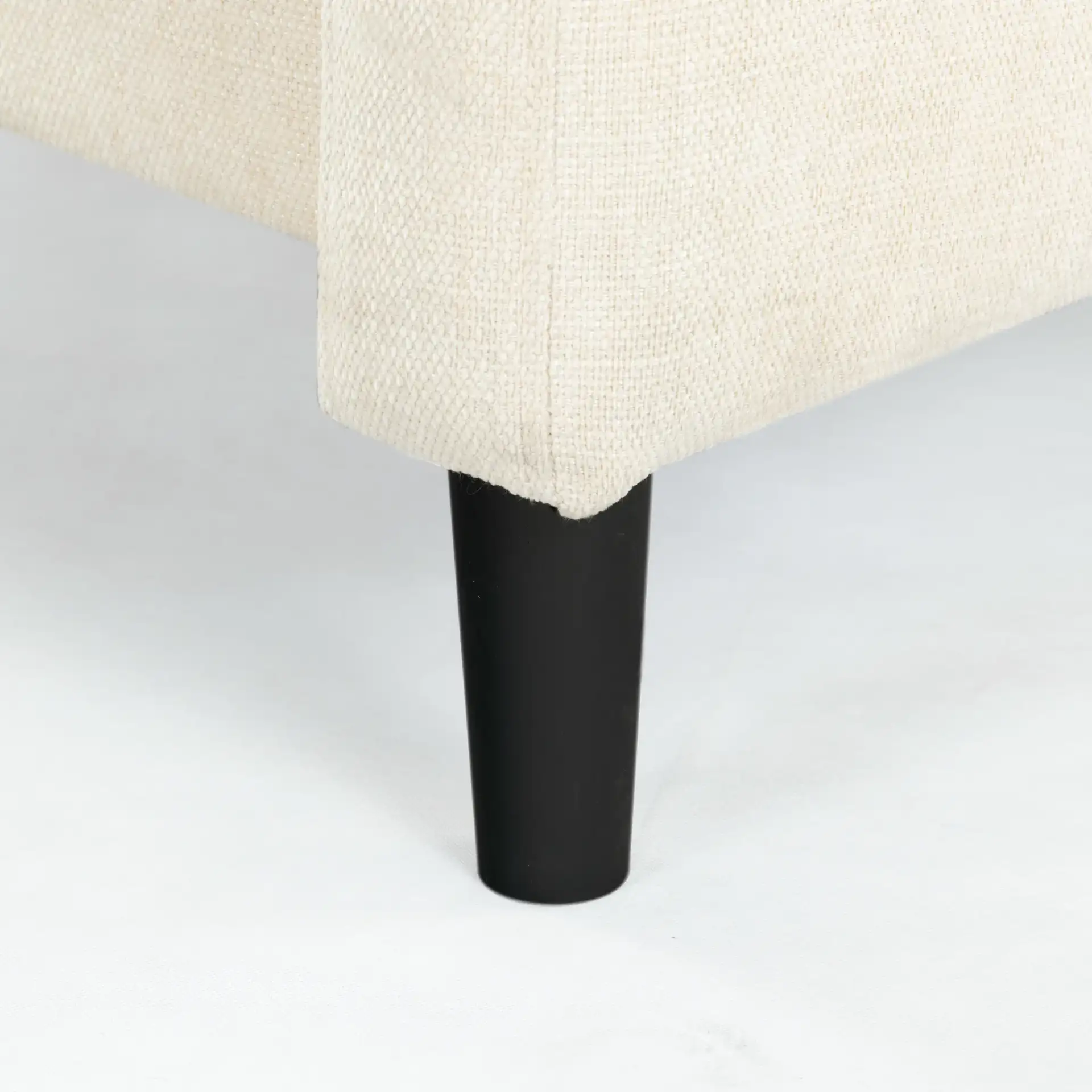 Nathaniel Tufted Back Accent Chair in Cream, detail view