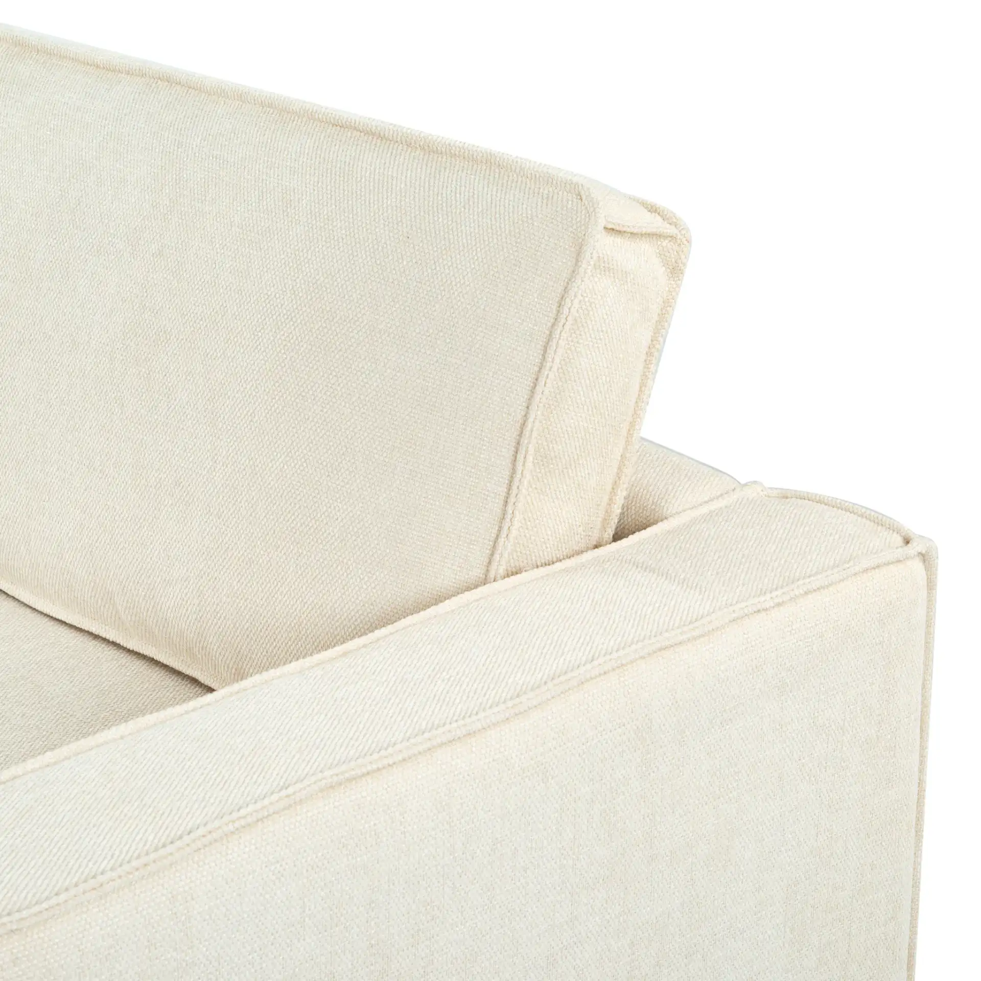 Kalyna Accent Chair in Cream in a styled room