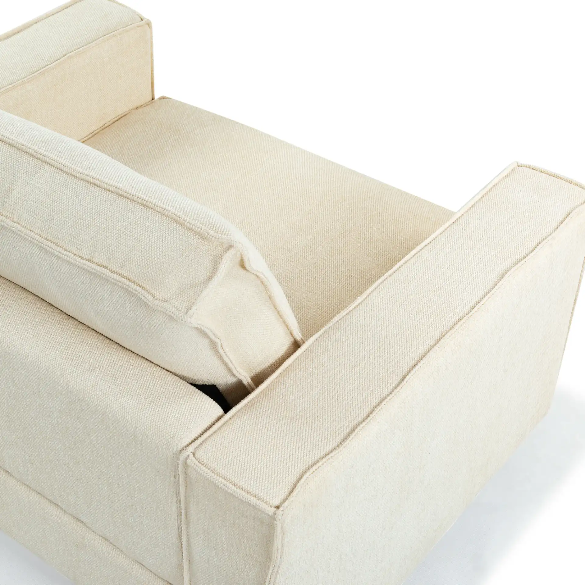 Kalyna Accent Chair in Cream in a styled room