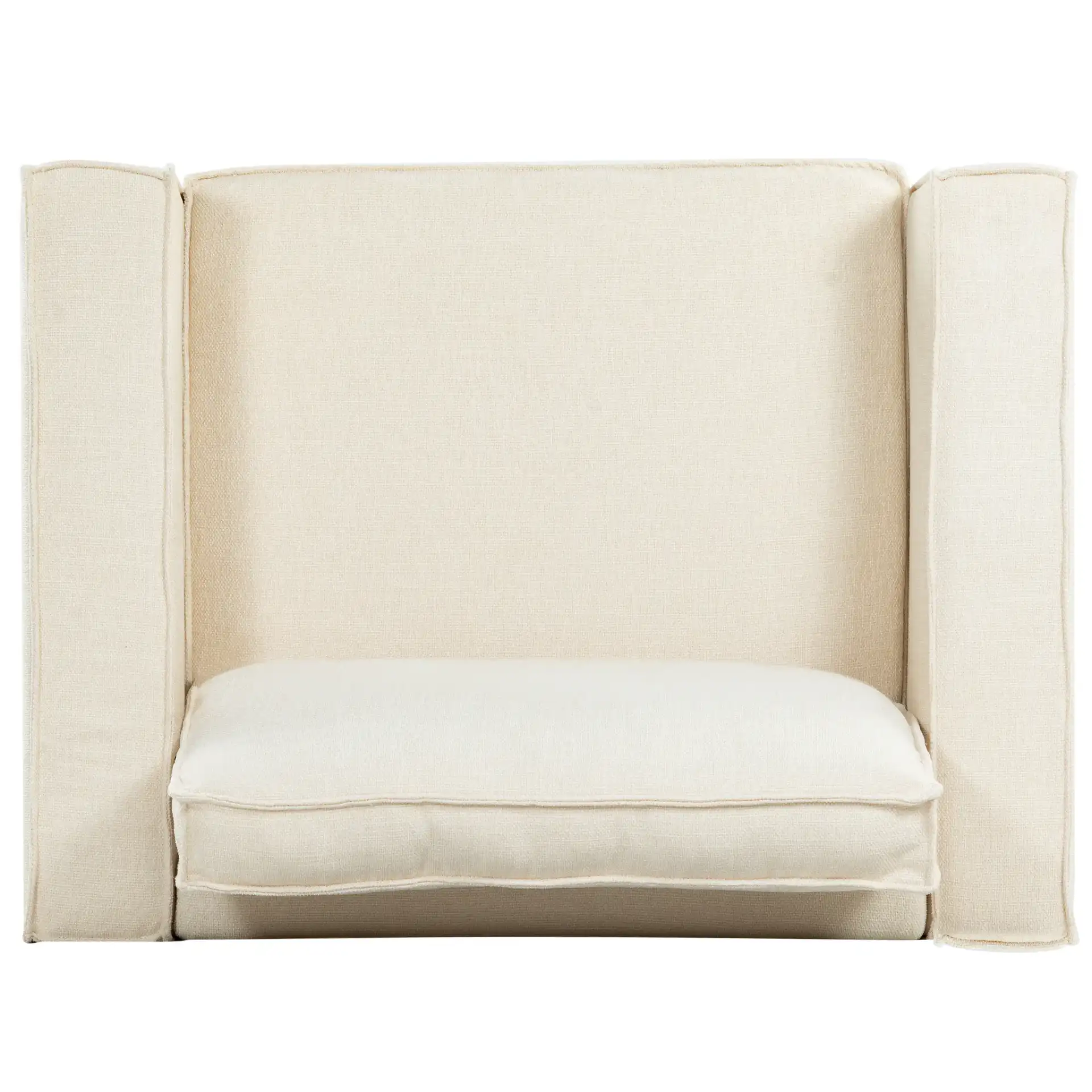 Kalyna Accent Chair in Cream, detail view