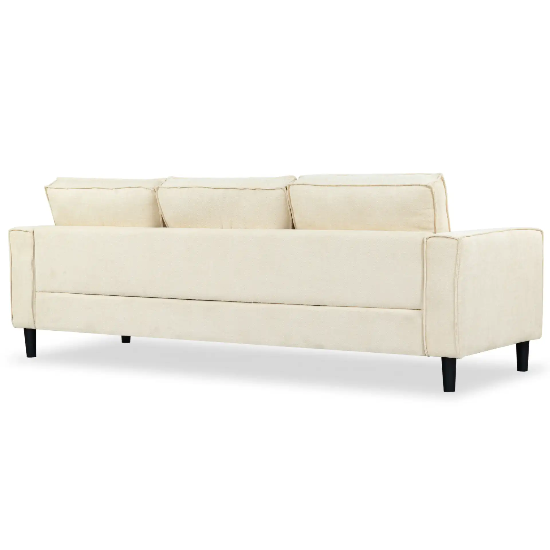 Kalyna Three-Seater Sofa in Cream, detail view