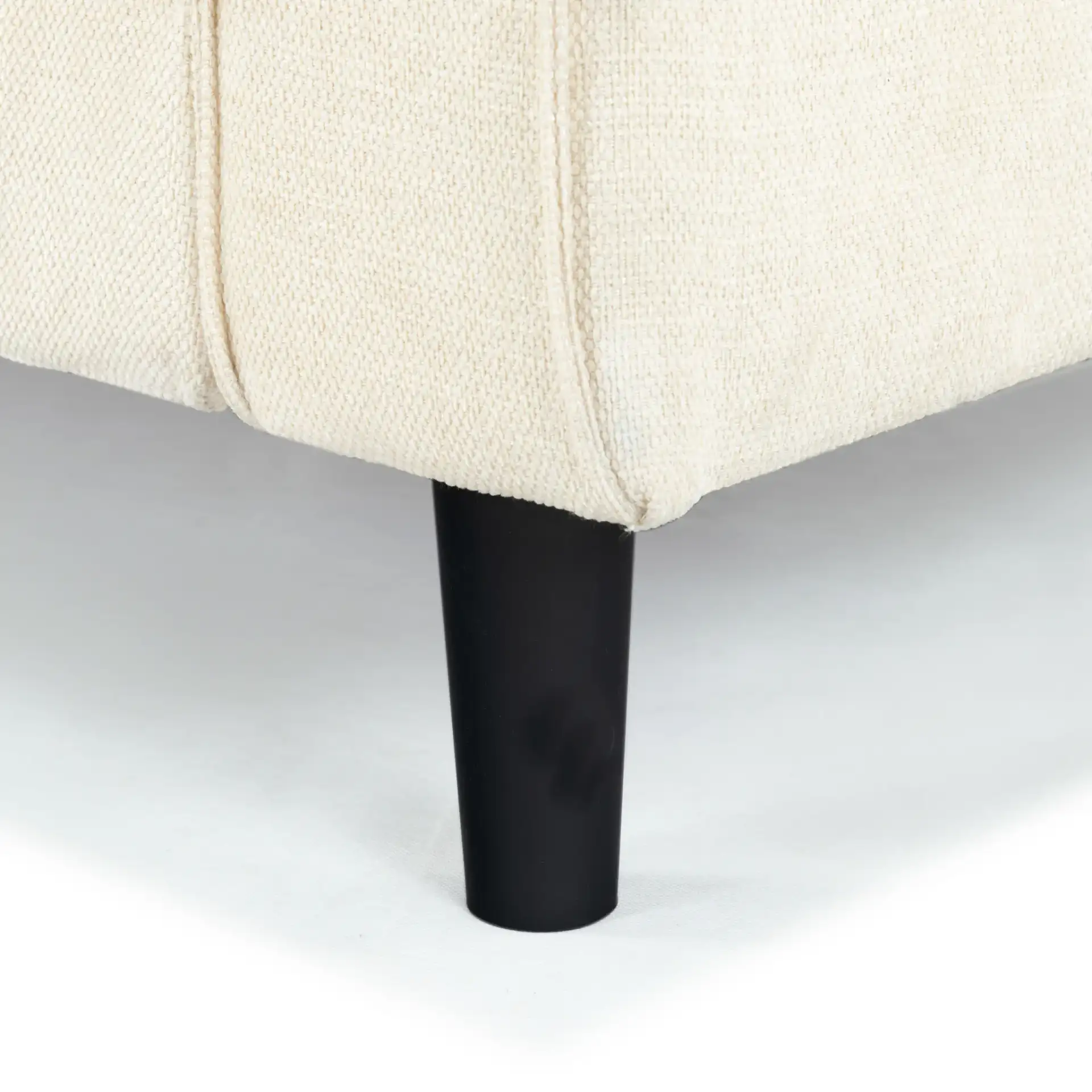 Kalyna Three-Seater Sofa in Cream, detail view