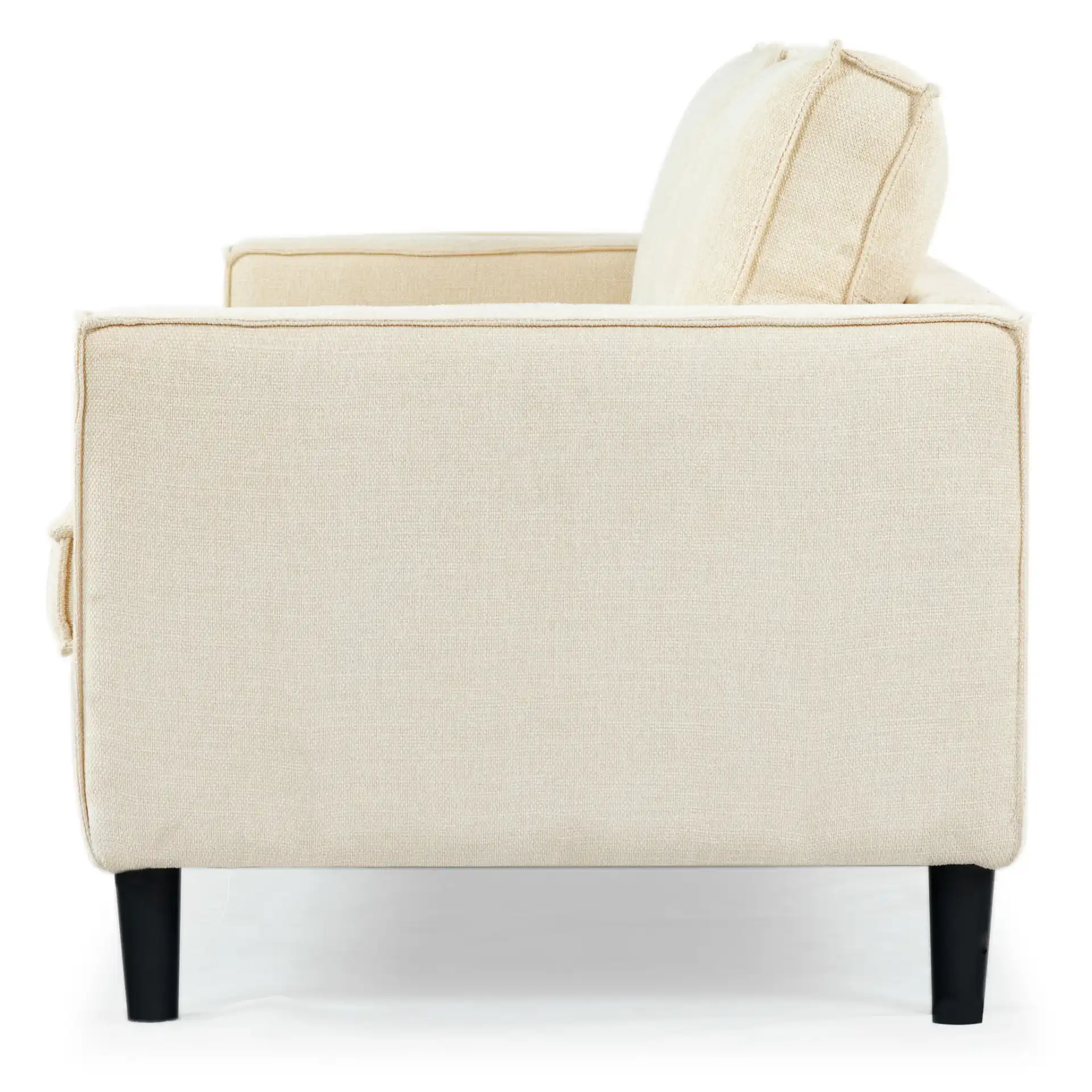 Kalyna Three-Seater Sofa in Cream, detail view