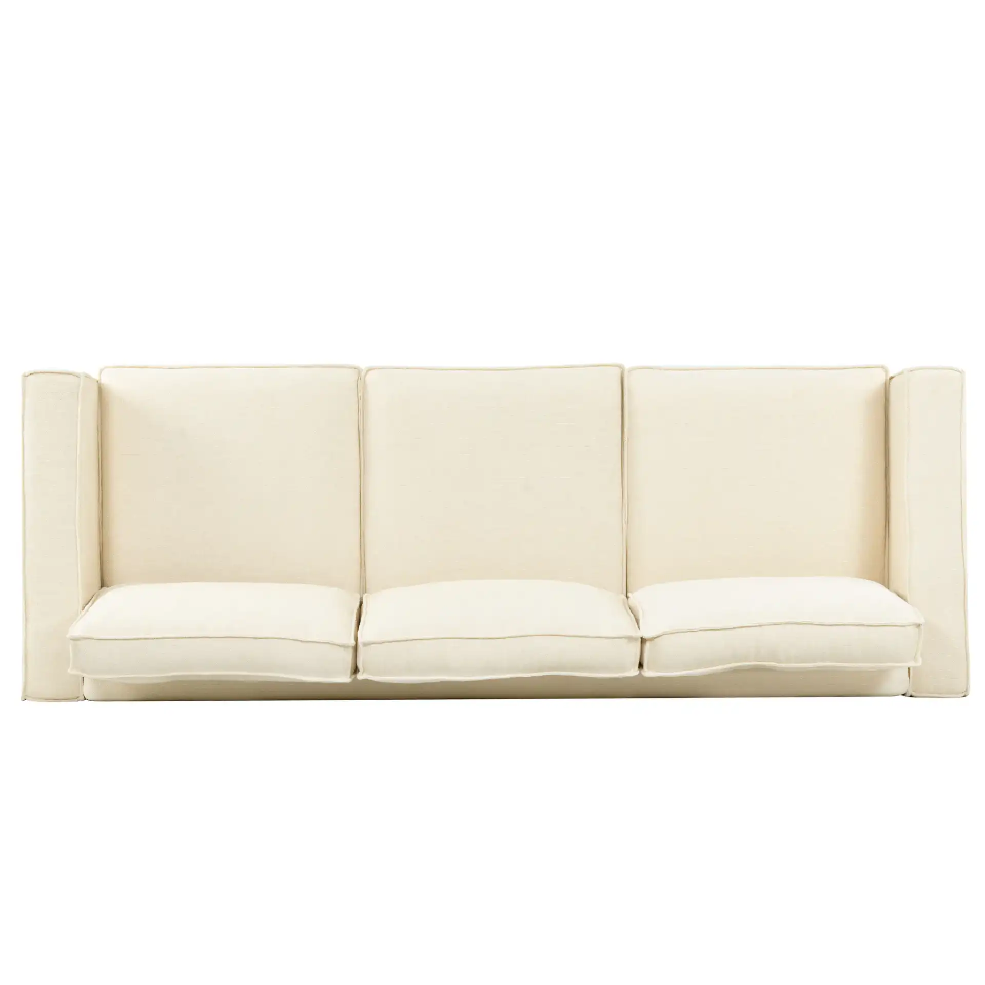 Kalyna Three-Seater Sofa in Cream, detail view
