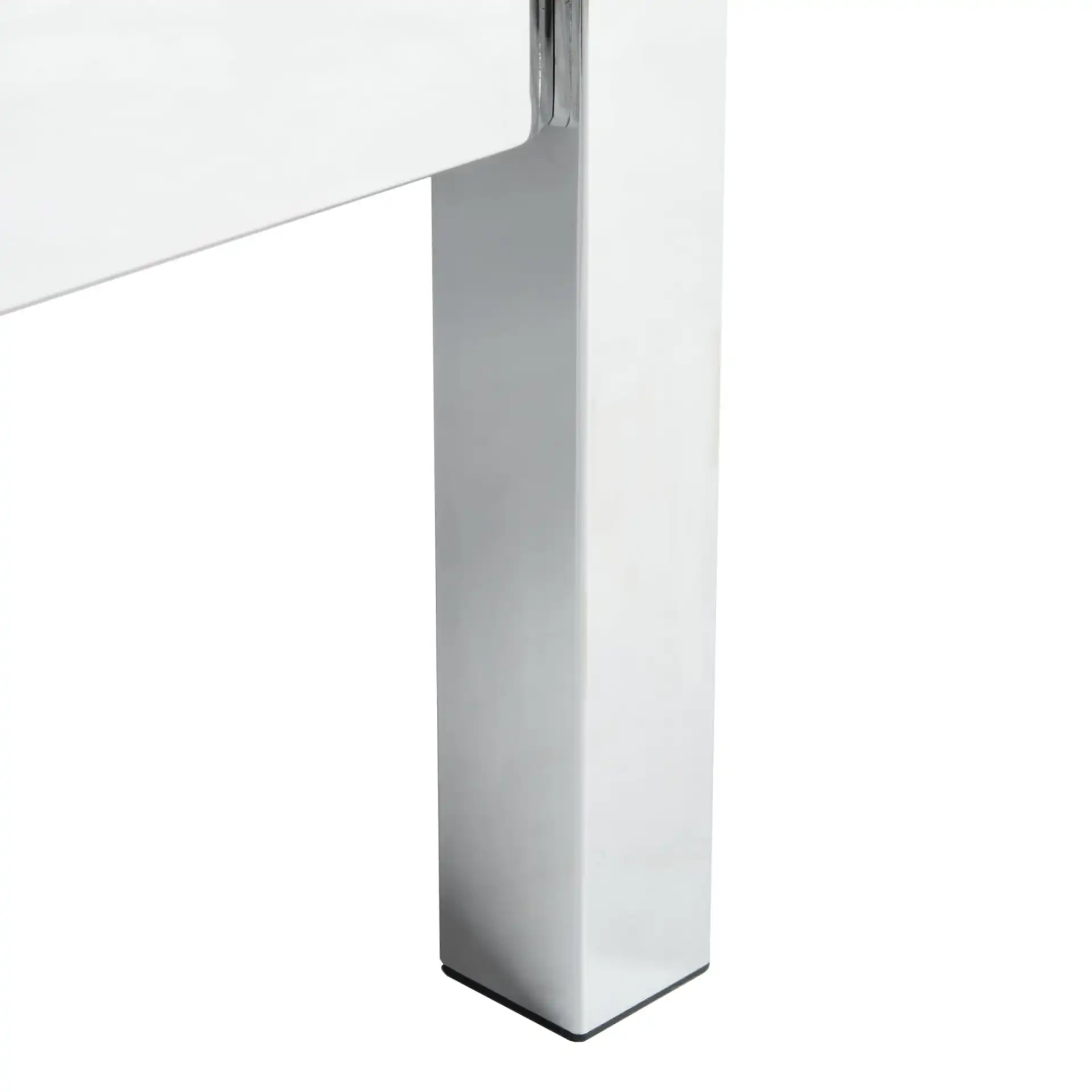 Dorothy Acrylic Canopy Bed in Gold / Gray, detail view
