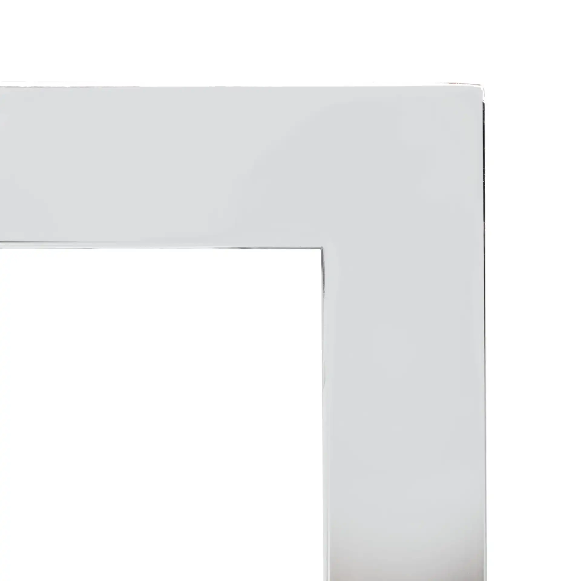 Benoit Chrome Bookcase in Chrome in a styled room