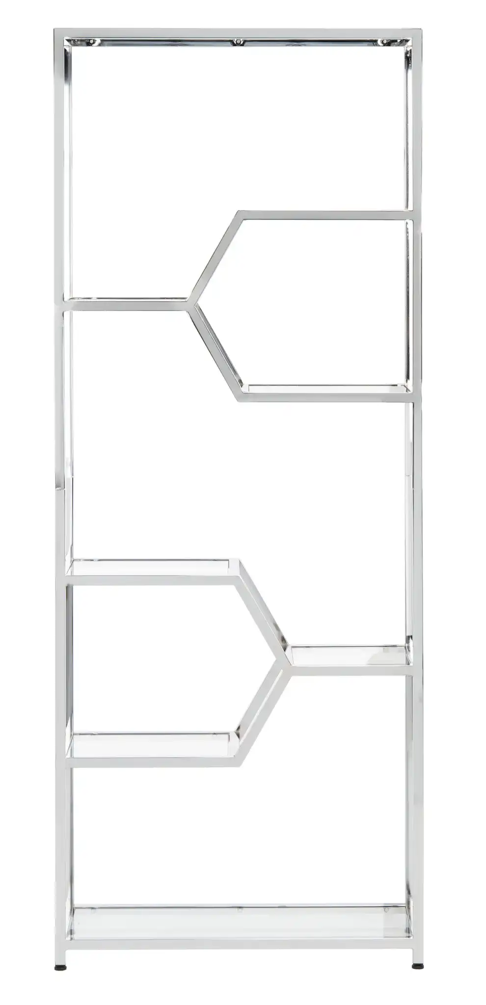 Benoit Chrome Bookcase in Chrome