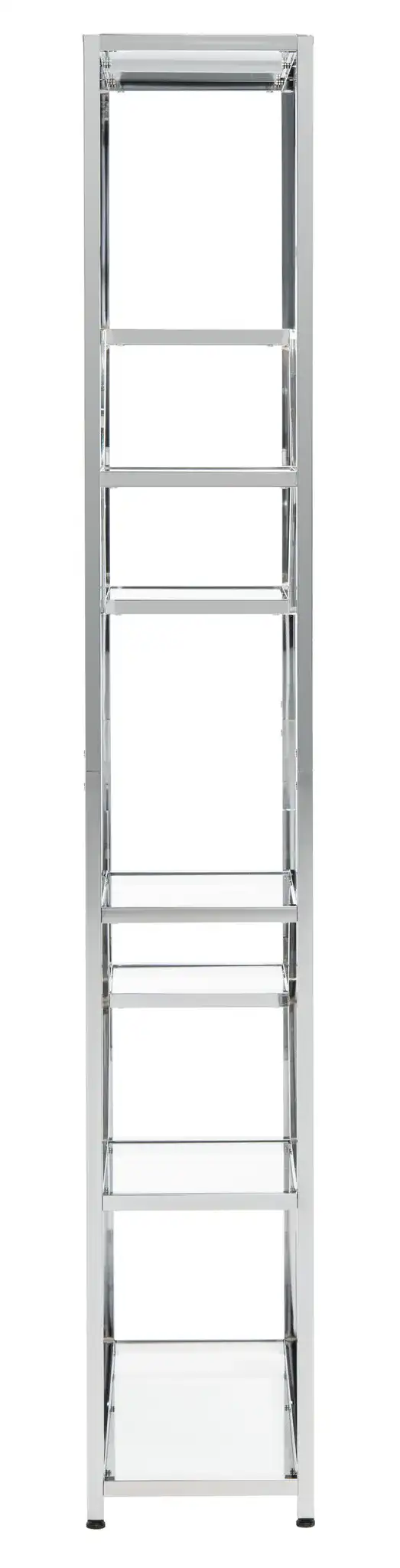 Benoit Chrome Bookcase in Chrome, detail view