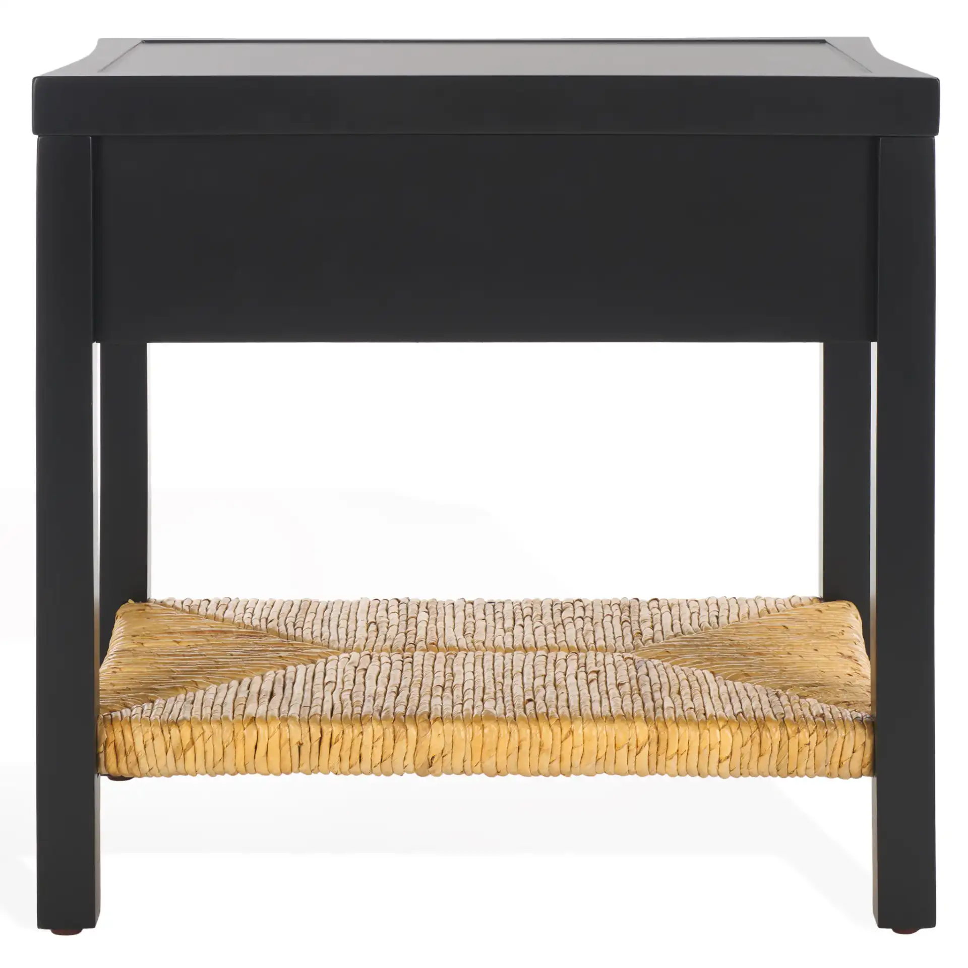 Berlynne Banana Stem Nightstand in Black / Natural, detail view