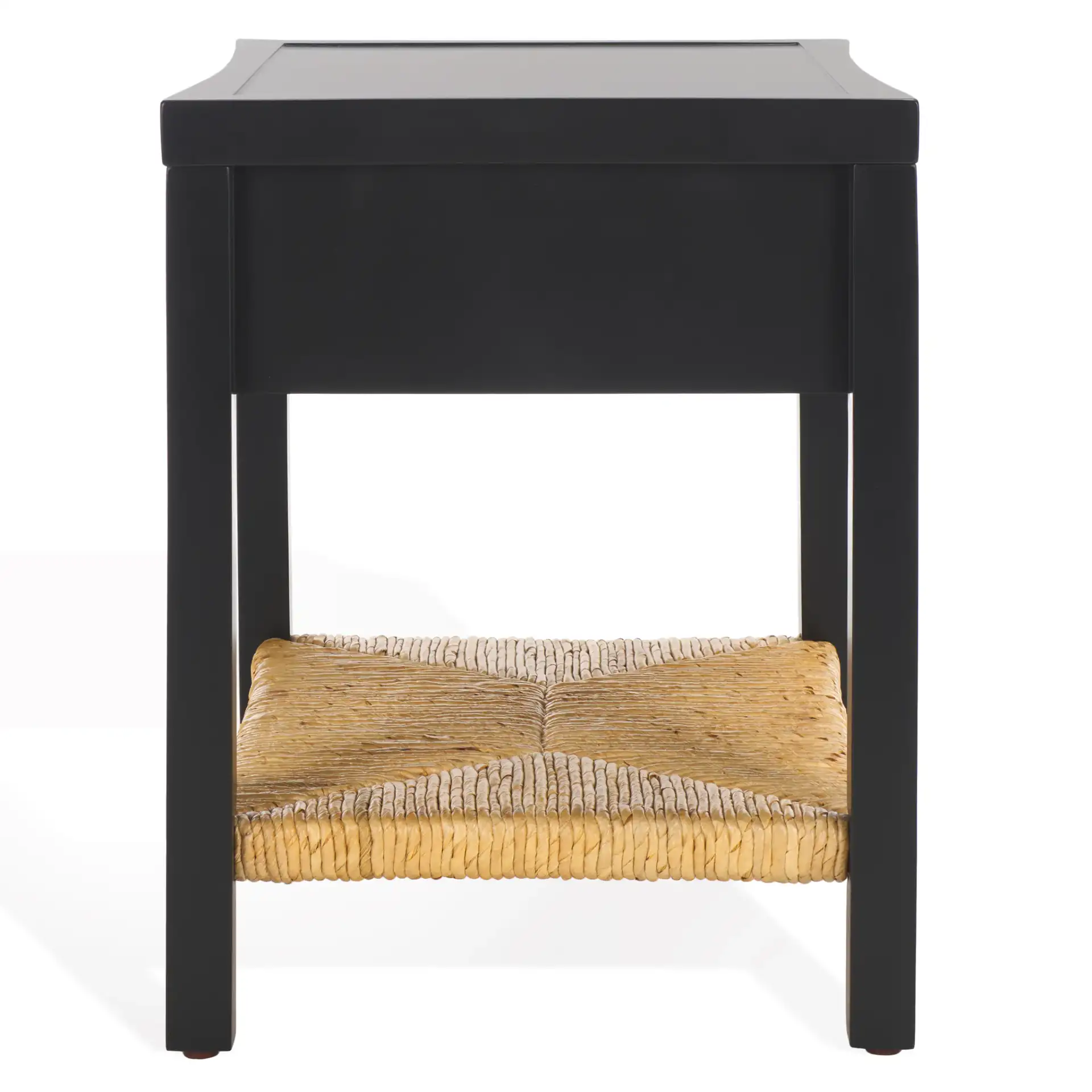Berlynne Banana Stem Nightstand in Black / Natural, detail view