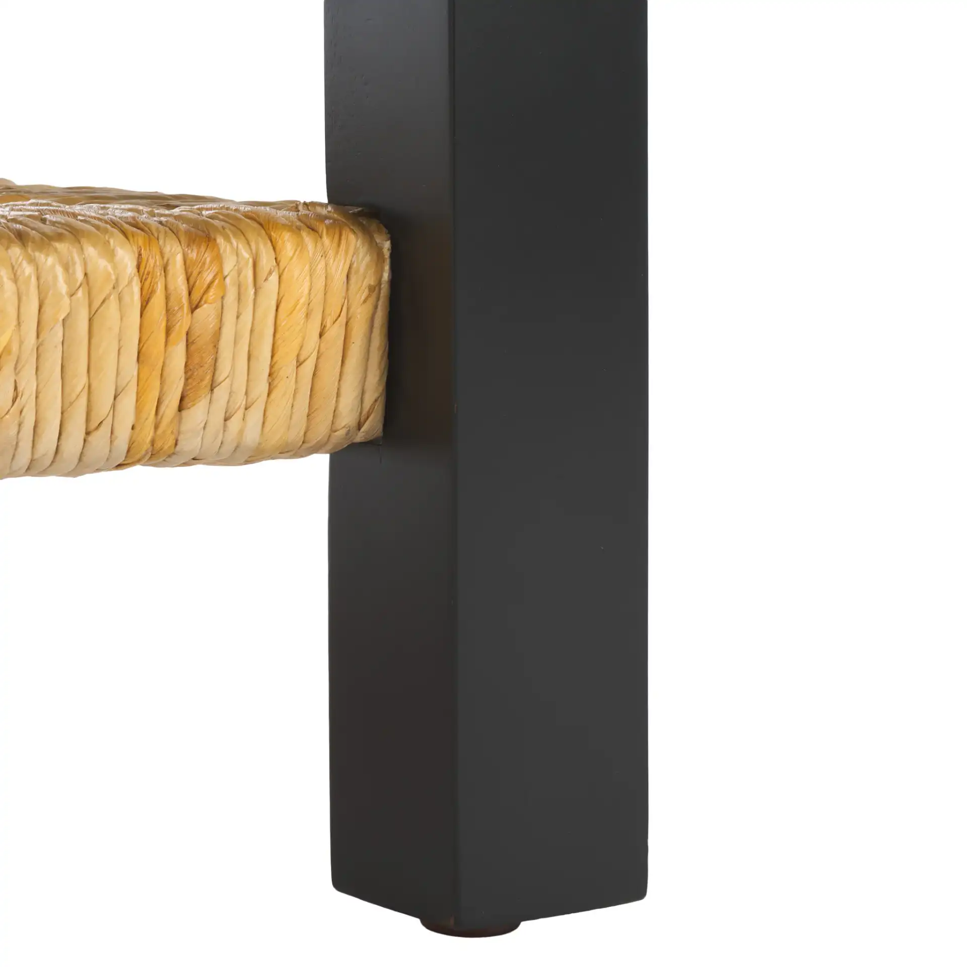 Berlynne Banana Coffee Table in Black / Natural, detail view