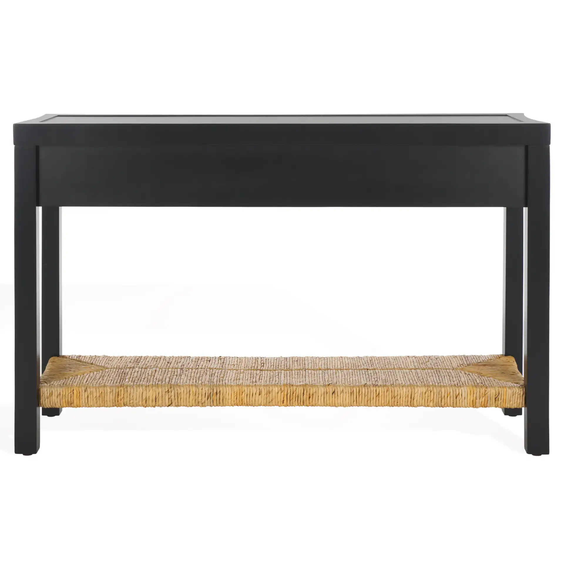 Berlynne Banana Console Table in Black / Natural, detail view