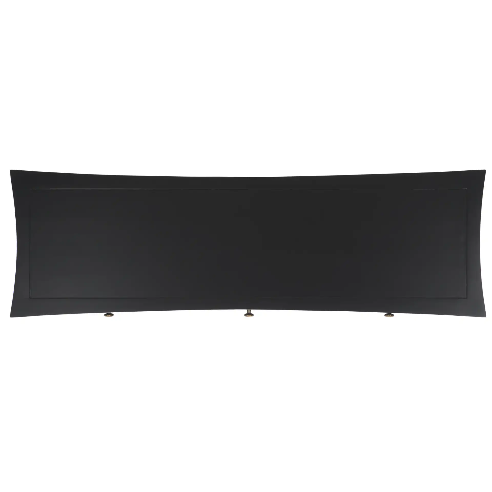 Berlynne Banana Console Table in Black / Natural, detail view