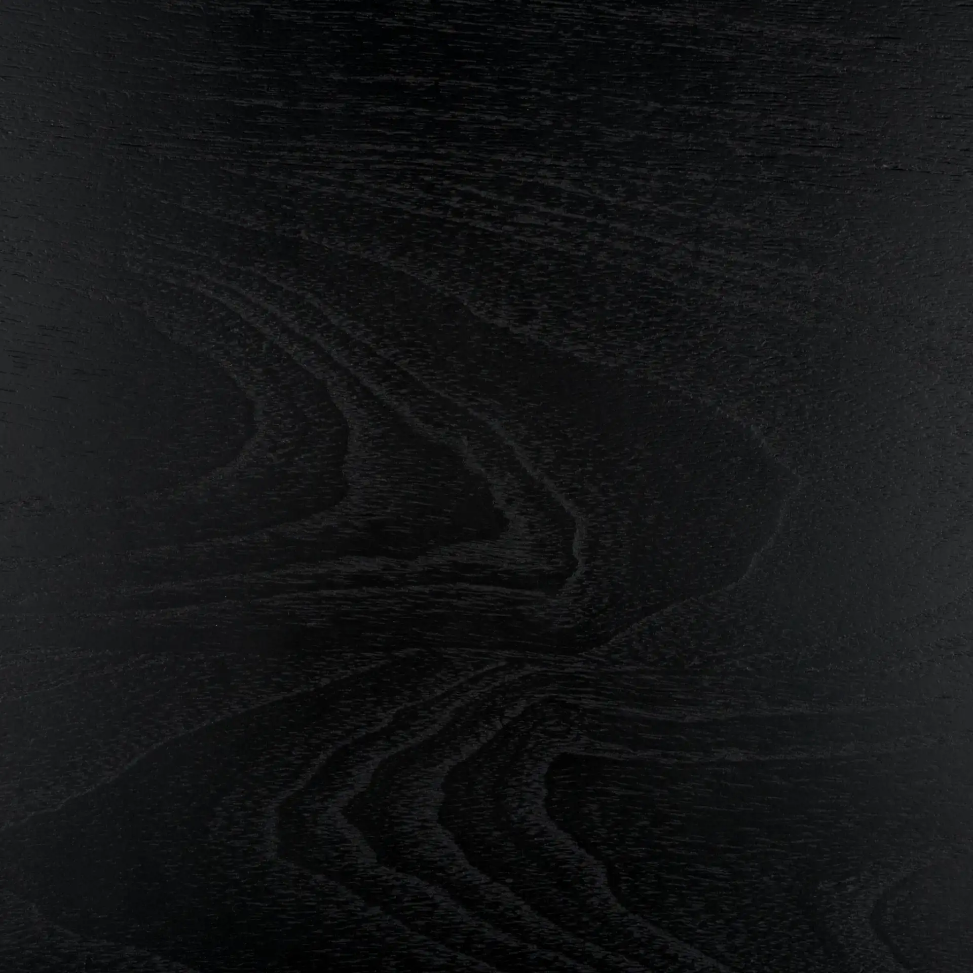 Audriella Round Wood Coffee Table in Black, detail view