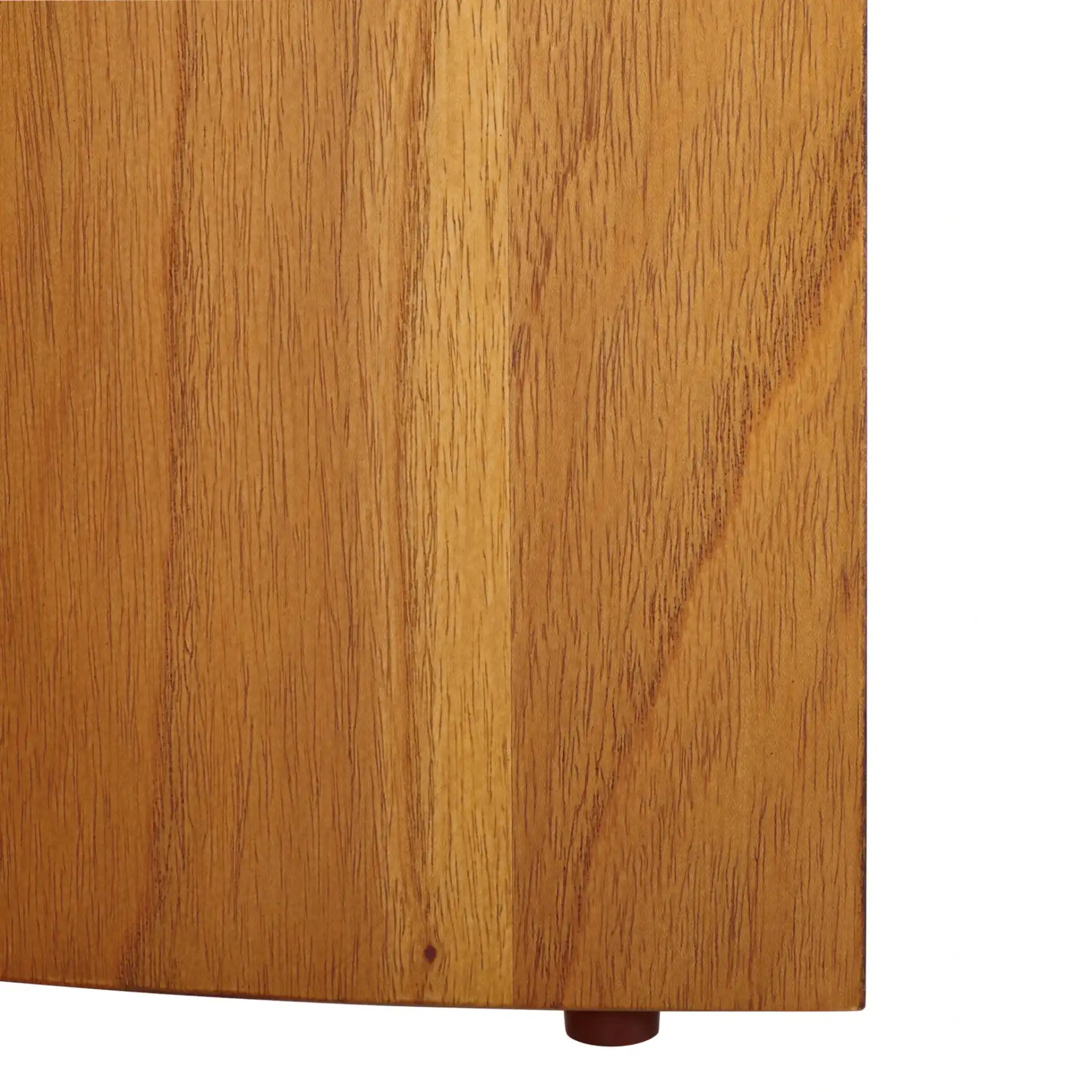 Audriella Round Wood Coffee Table in Natural, detail view