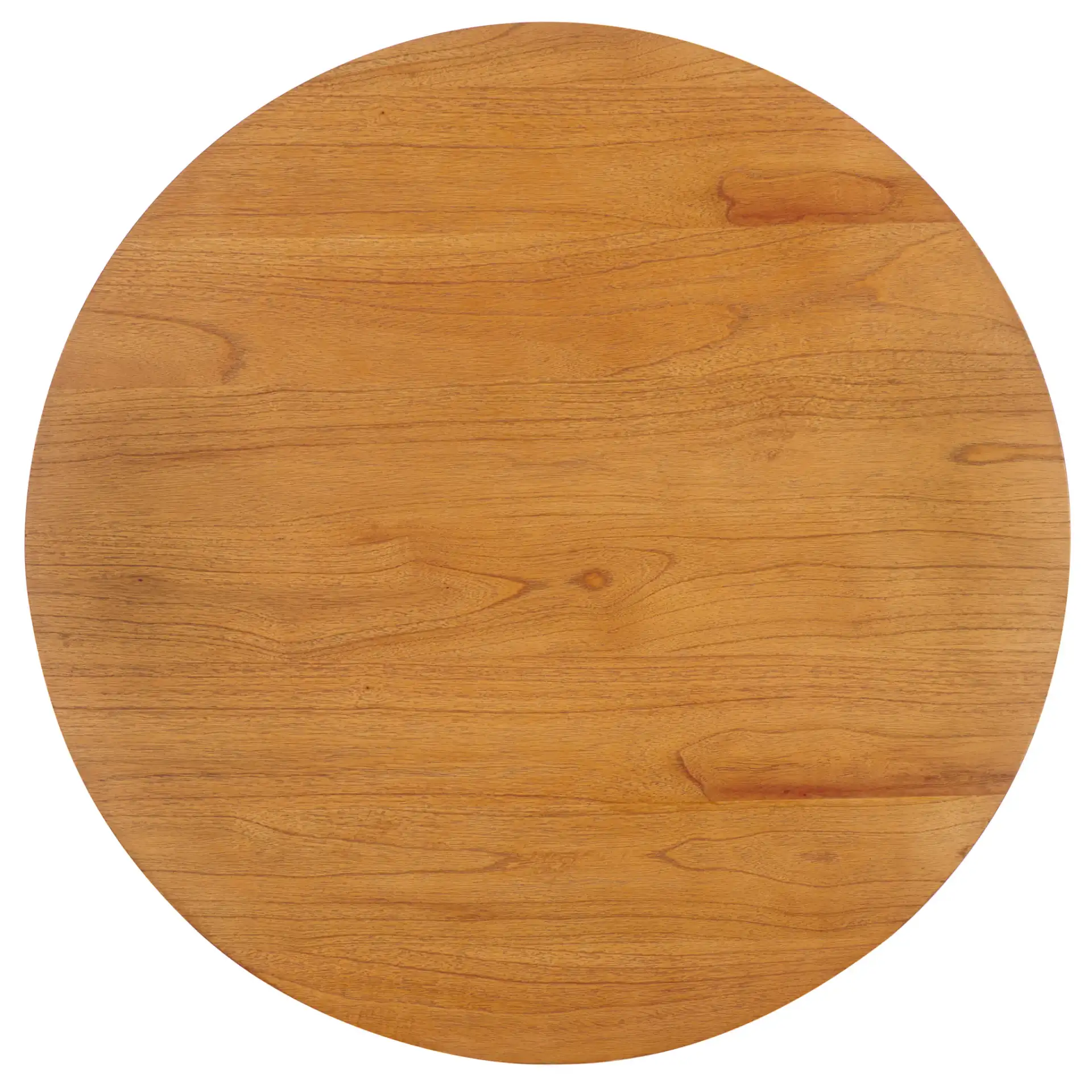 Audriella Round Wood Coffee Table in Natural, detail view