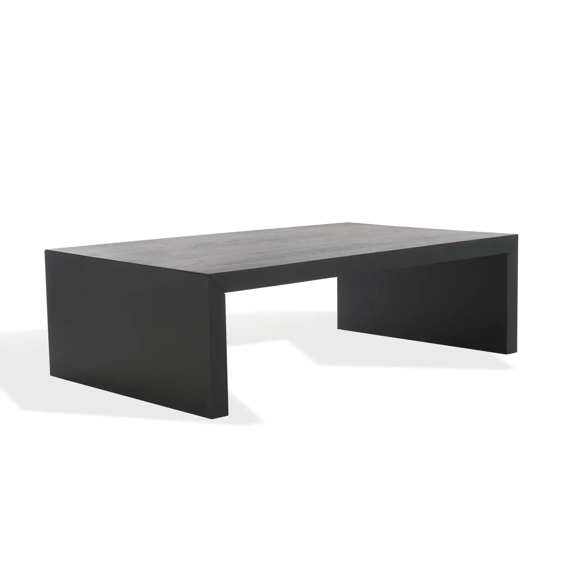 Tawney Rectangular Wood Coffee Table in Natural, detail view