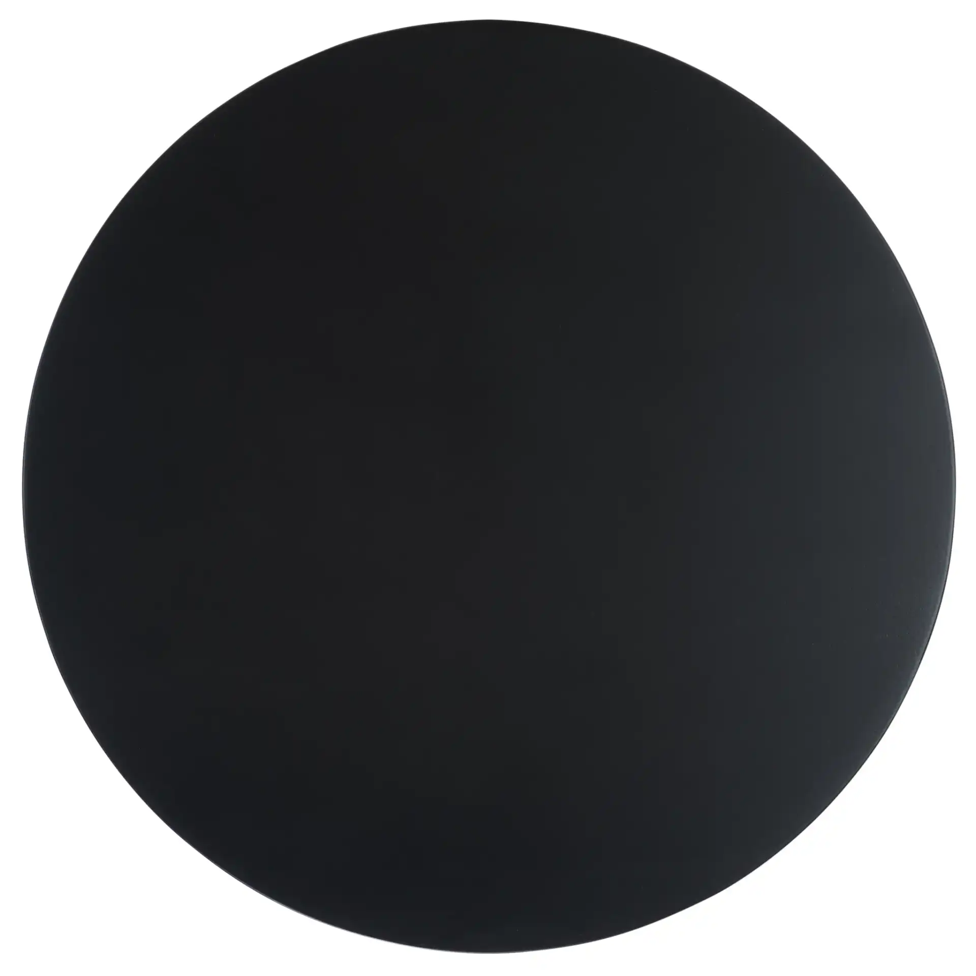 Jaymee Round Wood Accent Table in Black, detail view