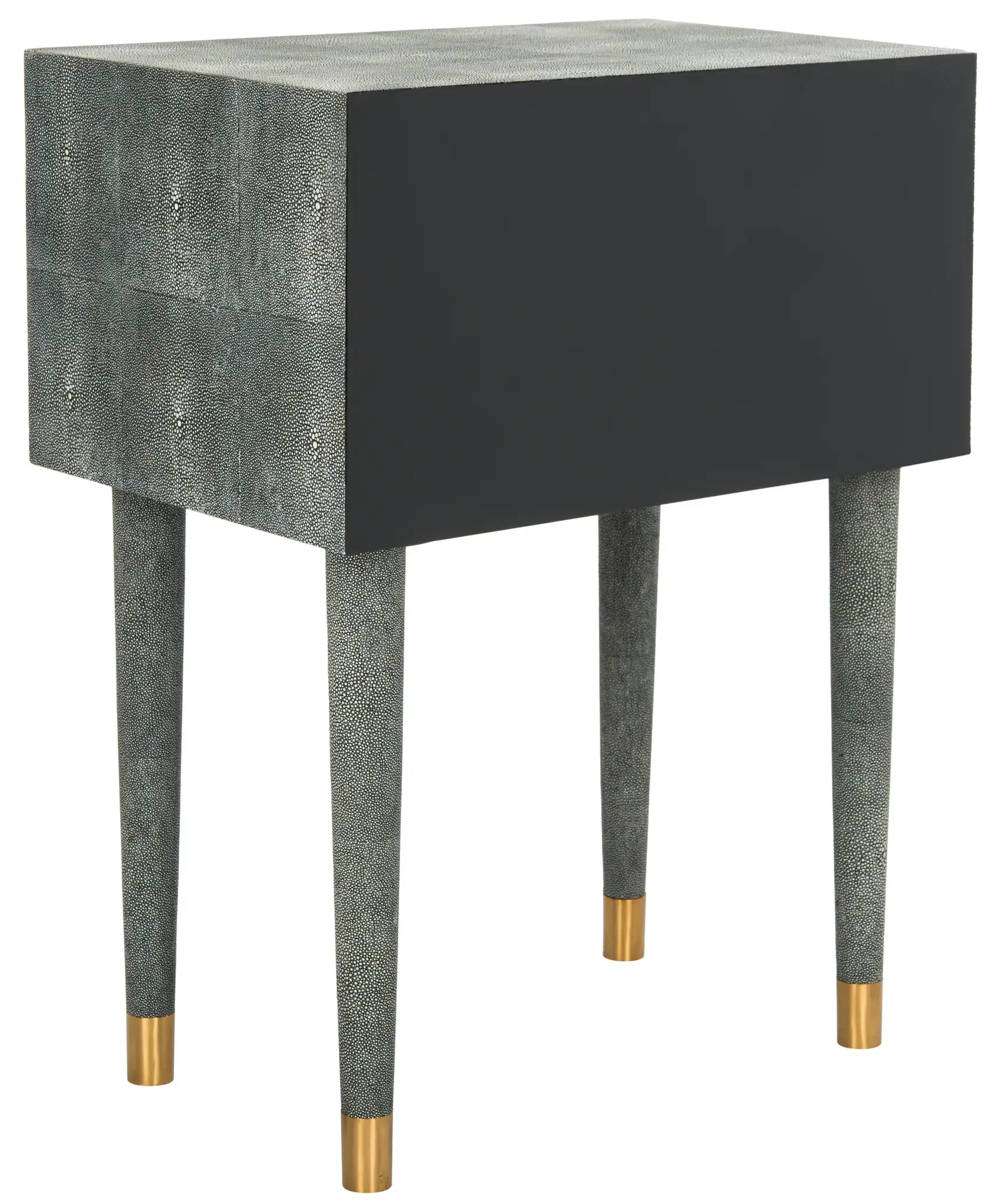 Nour End Table in Black, detail view