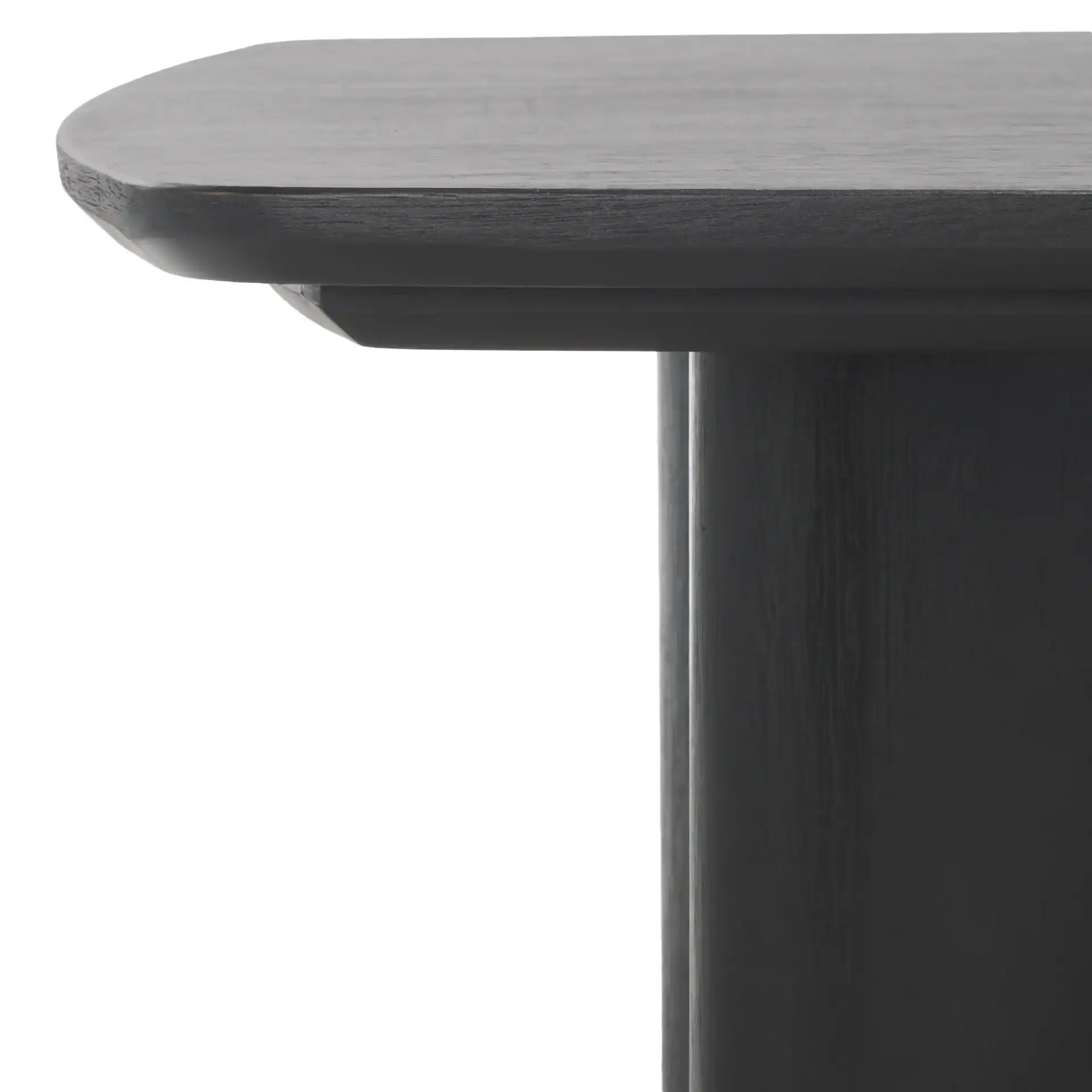Barnard Rectangle Wood Coffee Table in Black in a styled room