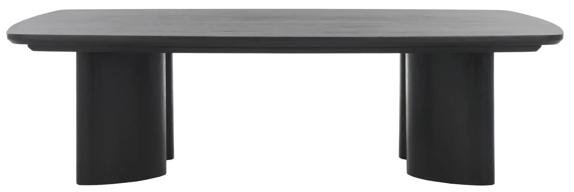 Barnard Rectangle Wood Coffee Table in Black
