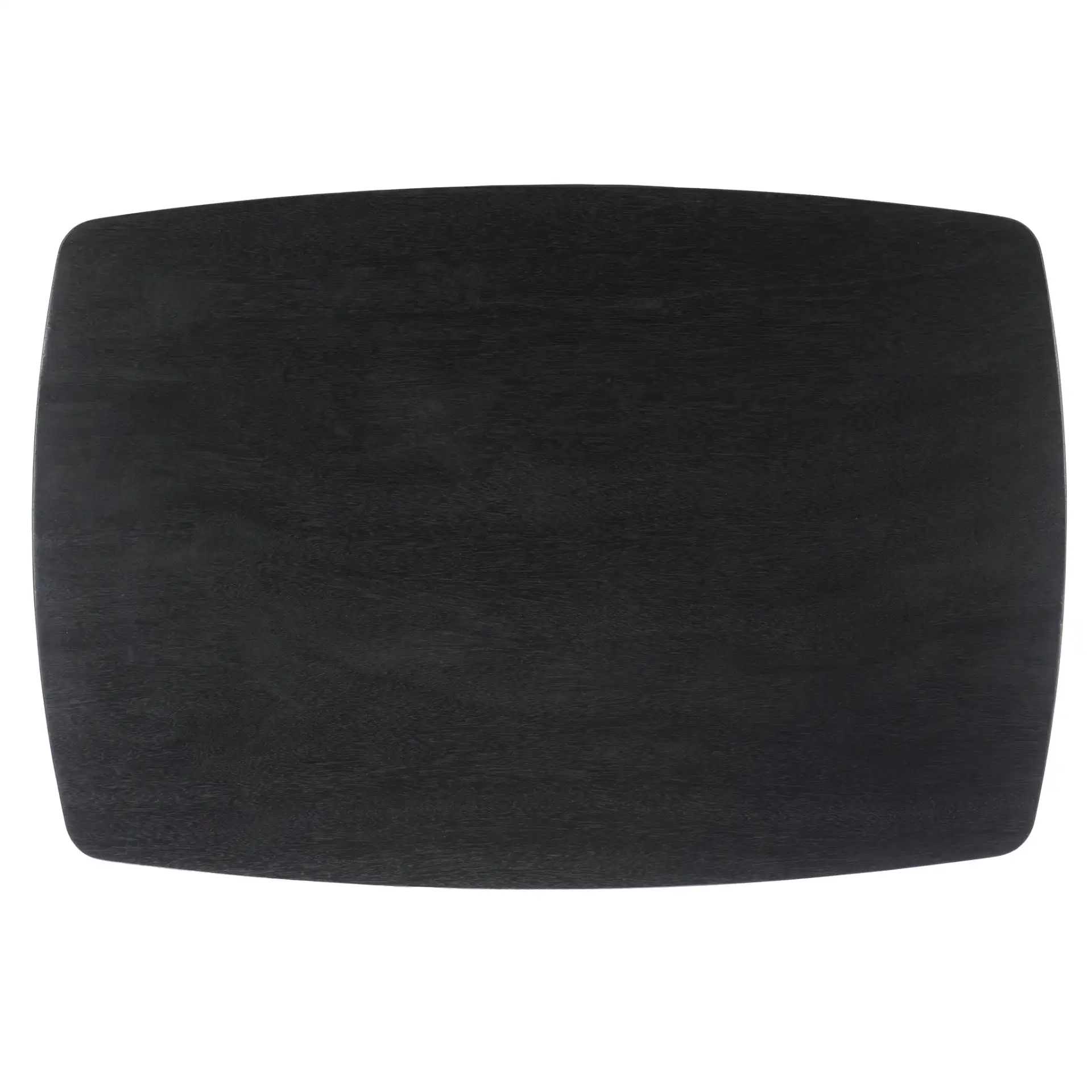 Barnard Rectangle Wood Coffee Table in Black, detail view