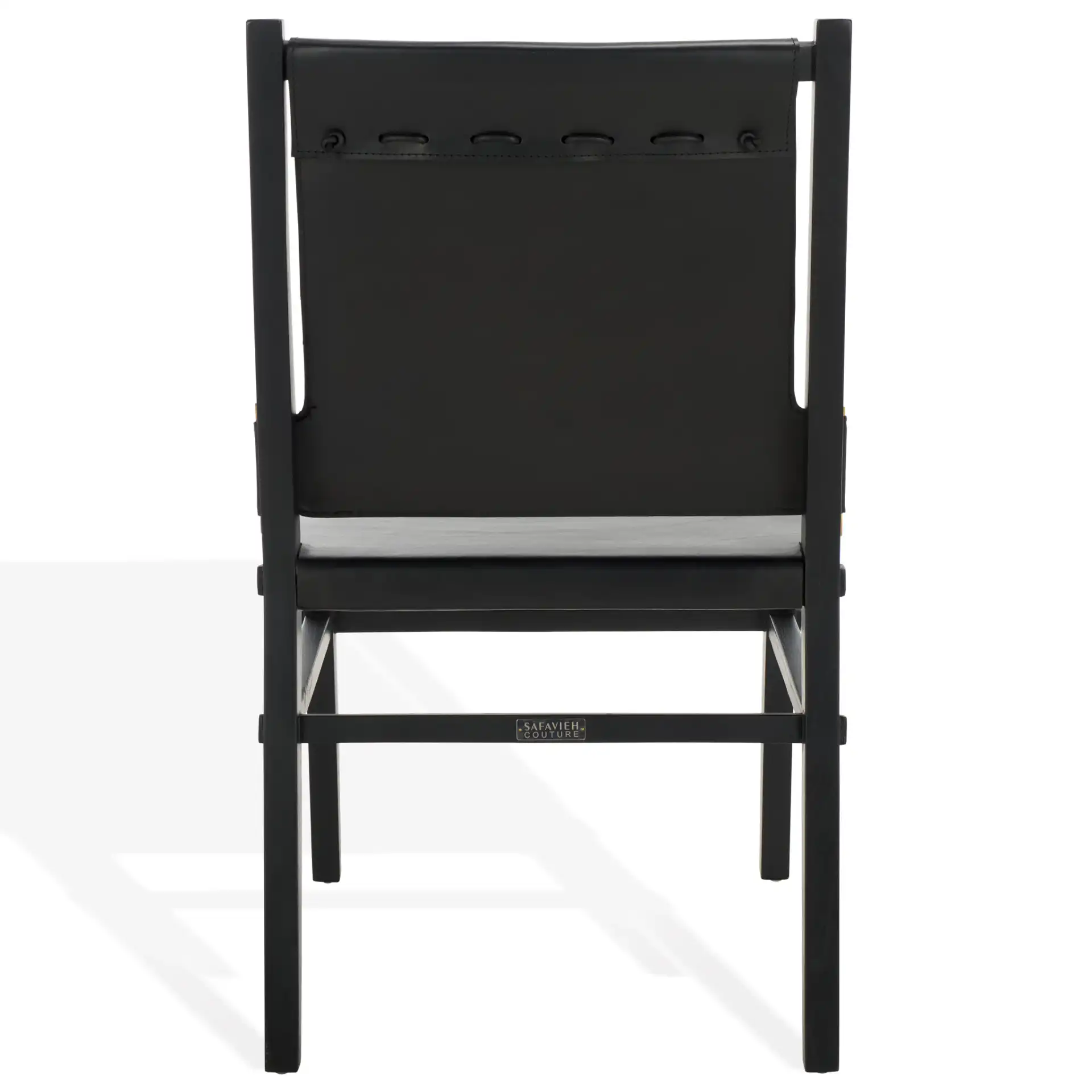 Catriella Leather Dining Chair (Set of 2) in Tan / Natural, detail view