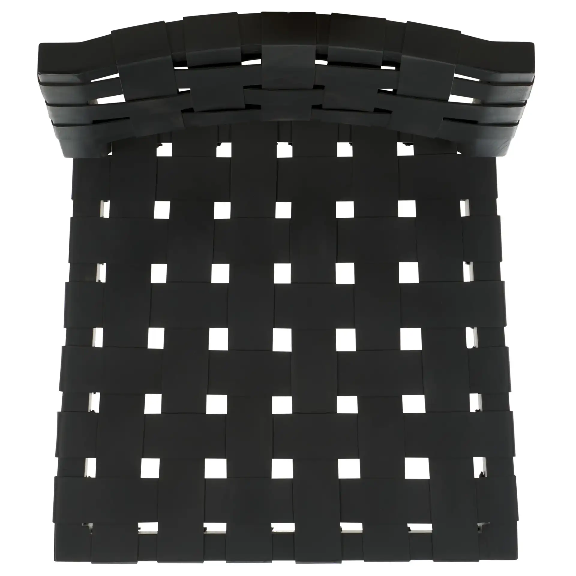 Bette Woven Leather Dining Chair (Set of 2) in Black, detail view