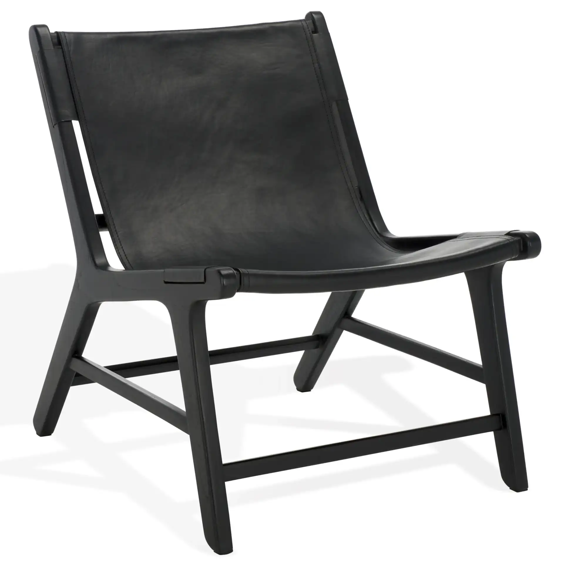 Alanarose Leather Accent Chair in Tan / Natural