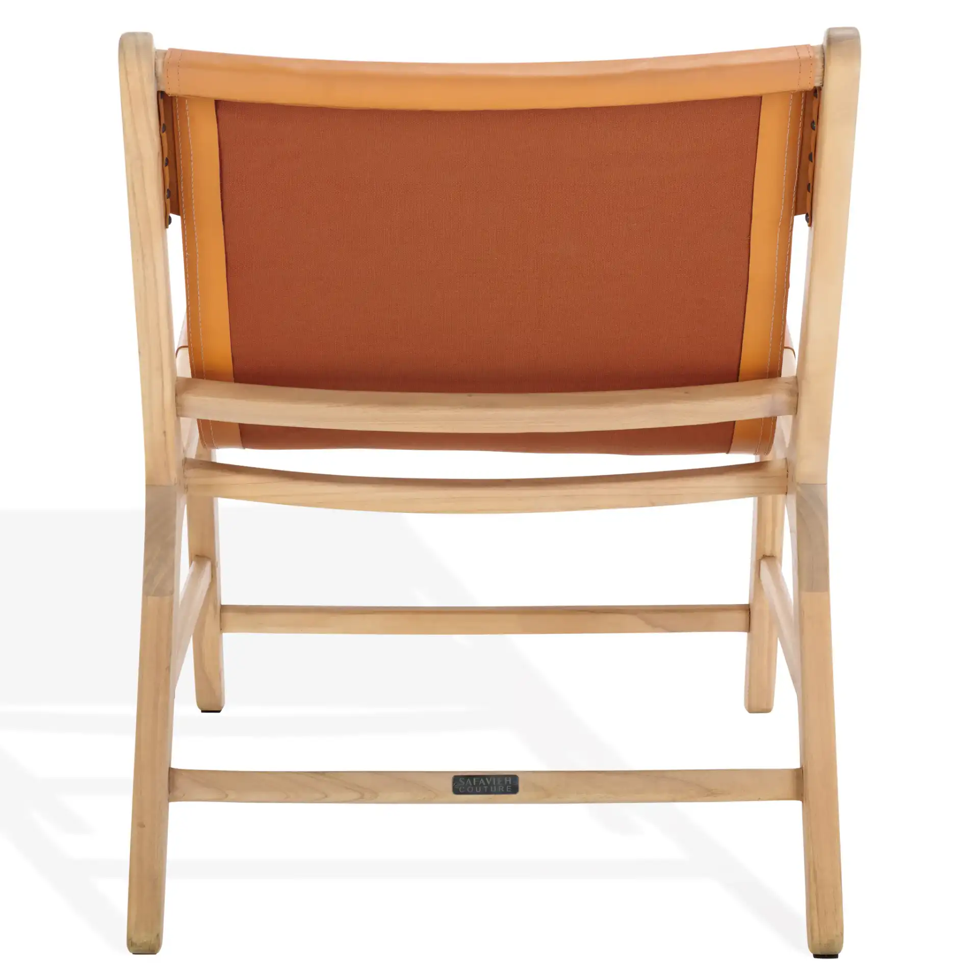 Alanarose Leather Accent Chair in Tan / Natural, detail view