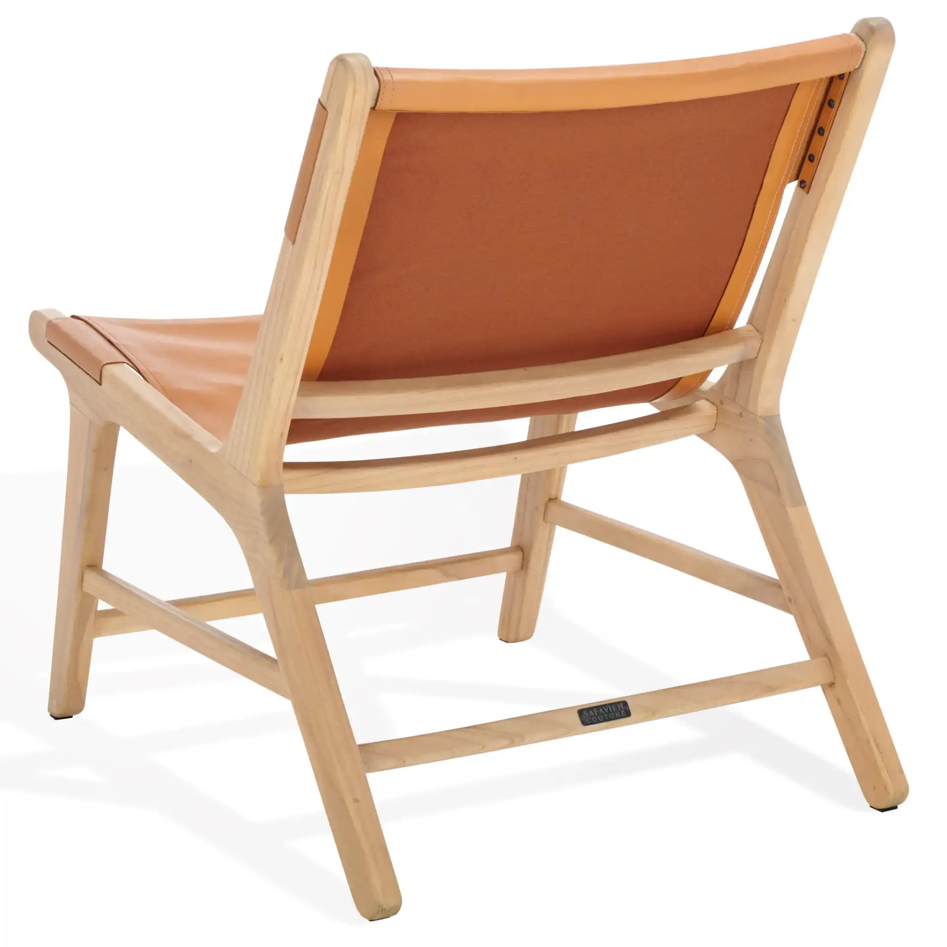 Alanarose Leather Accent Chair in Tan / Natural, detail view