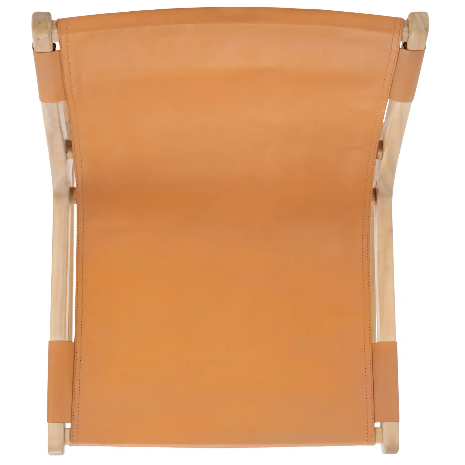 Alanarose Leather Accent Chair in Tan / Natural, detail view