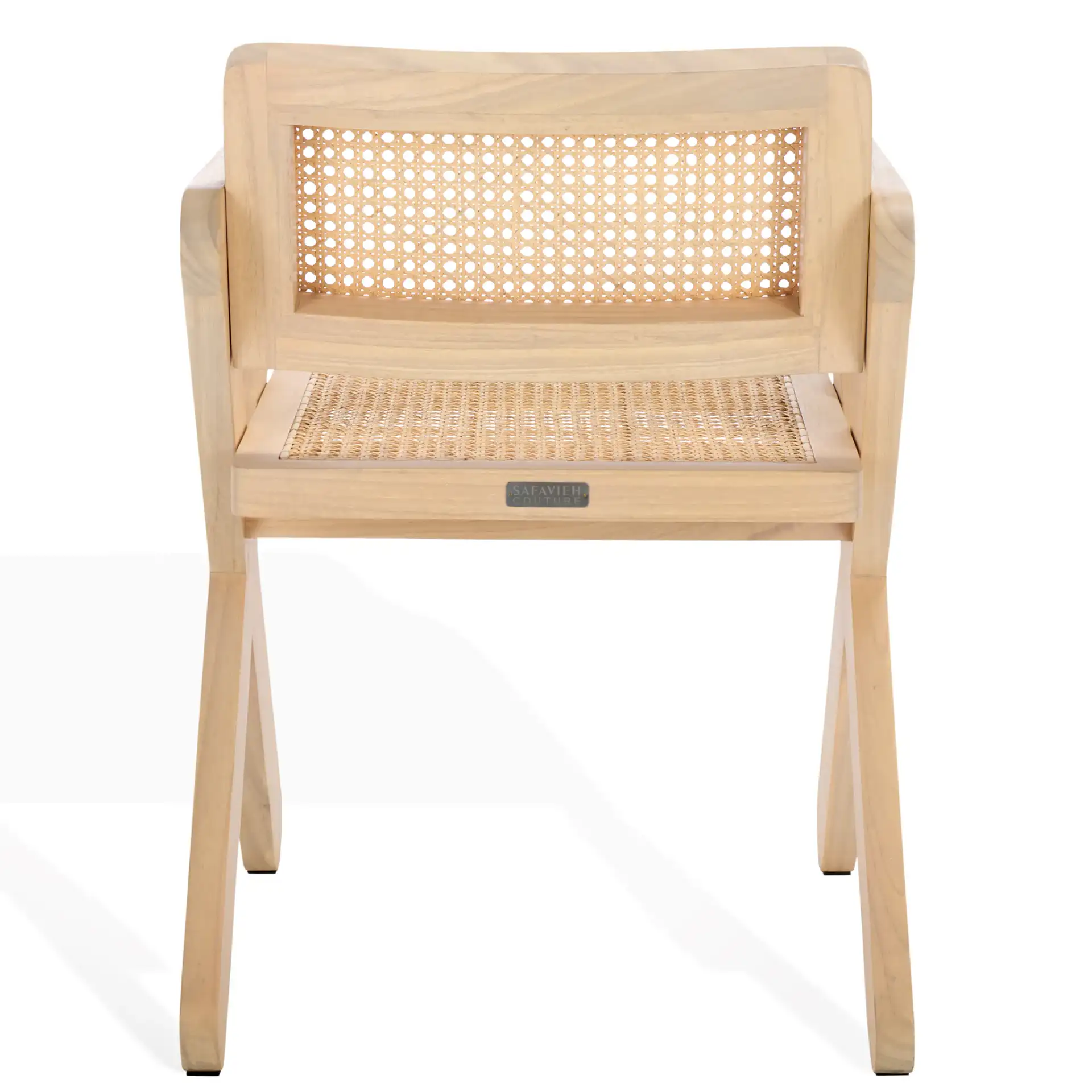 Tyrrell Rattan Dining Chair in Natural, detail view