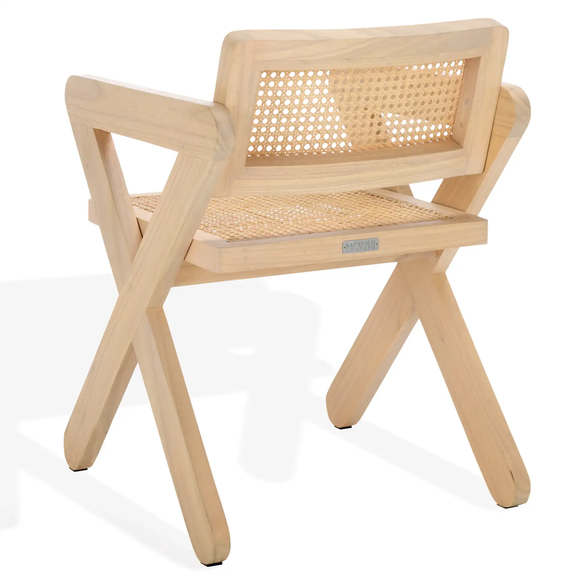 Tyrrell Rattan Dining Chair in Natural, detail view