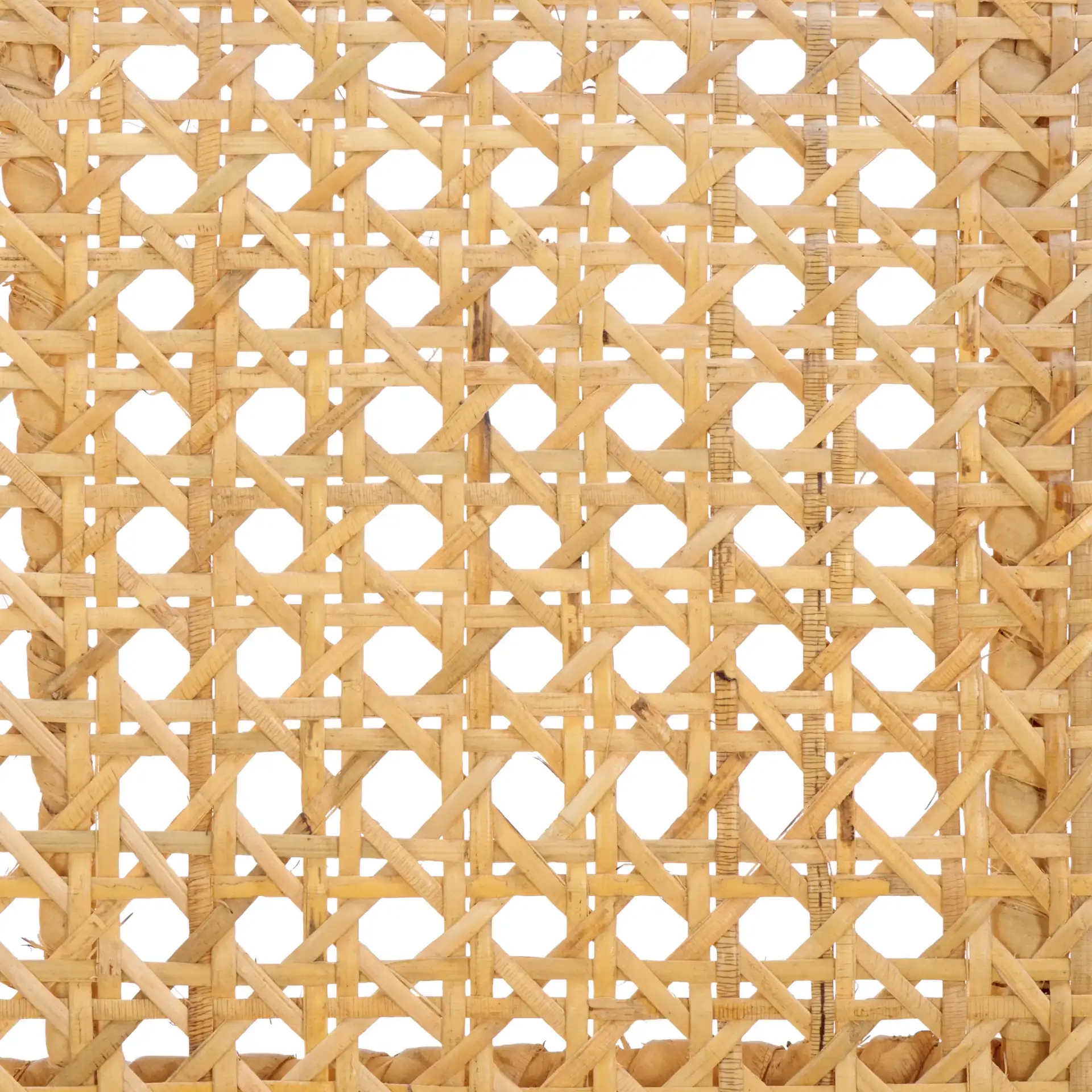 Tyrrell Rattan Dining Chair in Natural, detail view