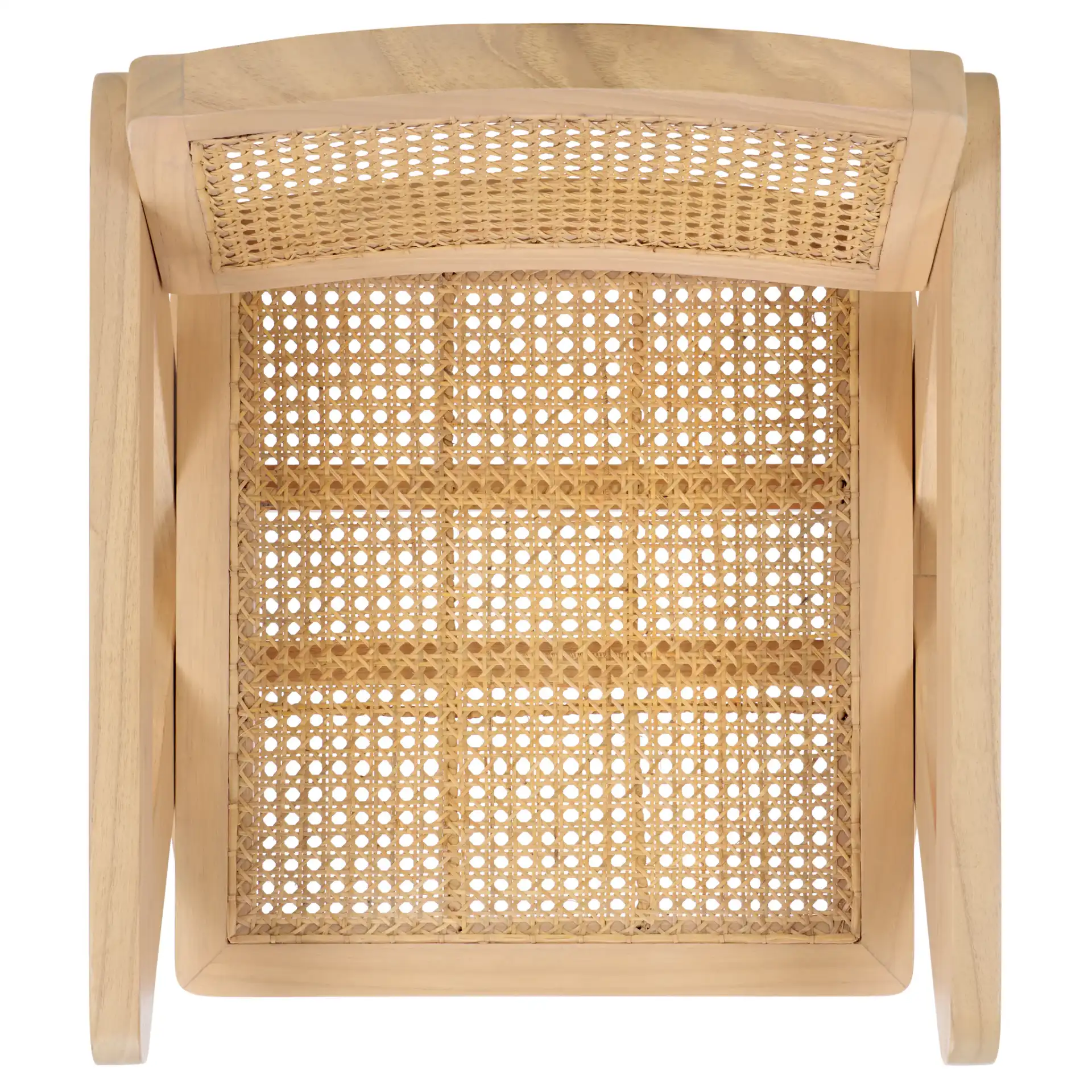 Tyrrell Rattan Dining Chair in Natural, detail view