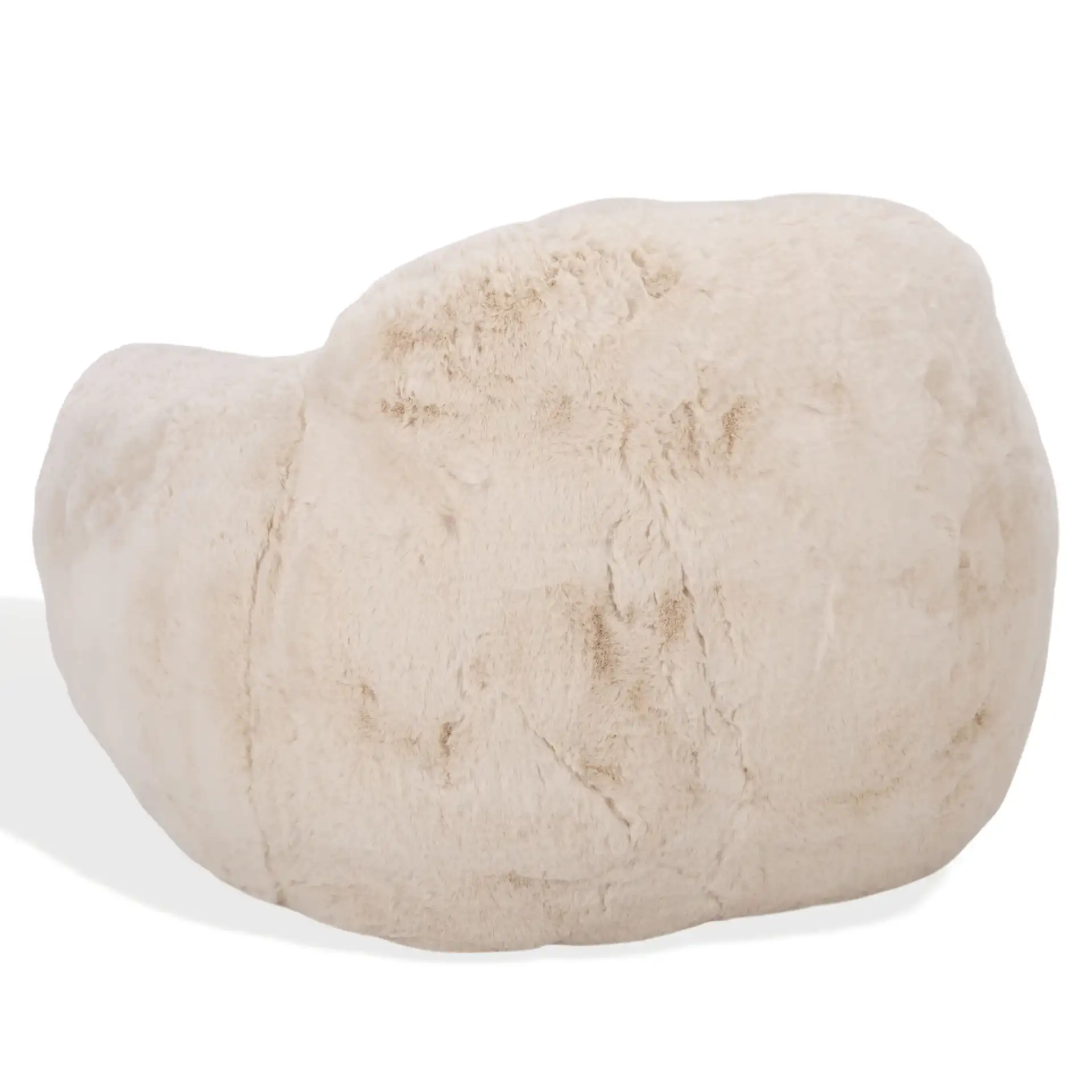 Lorianna Bean Bag Chair in Cream, detail view