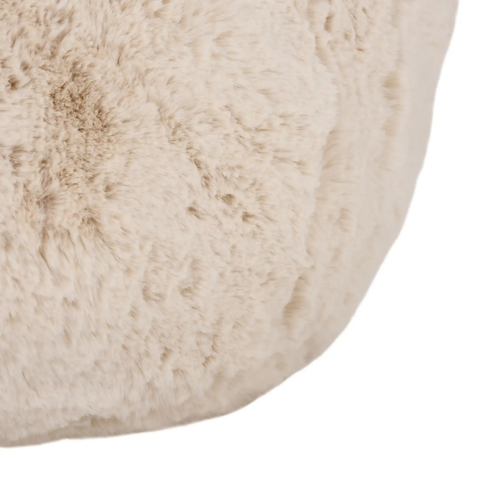 Lorianna Bean Bag Chair in Cream, detail view