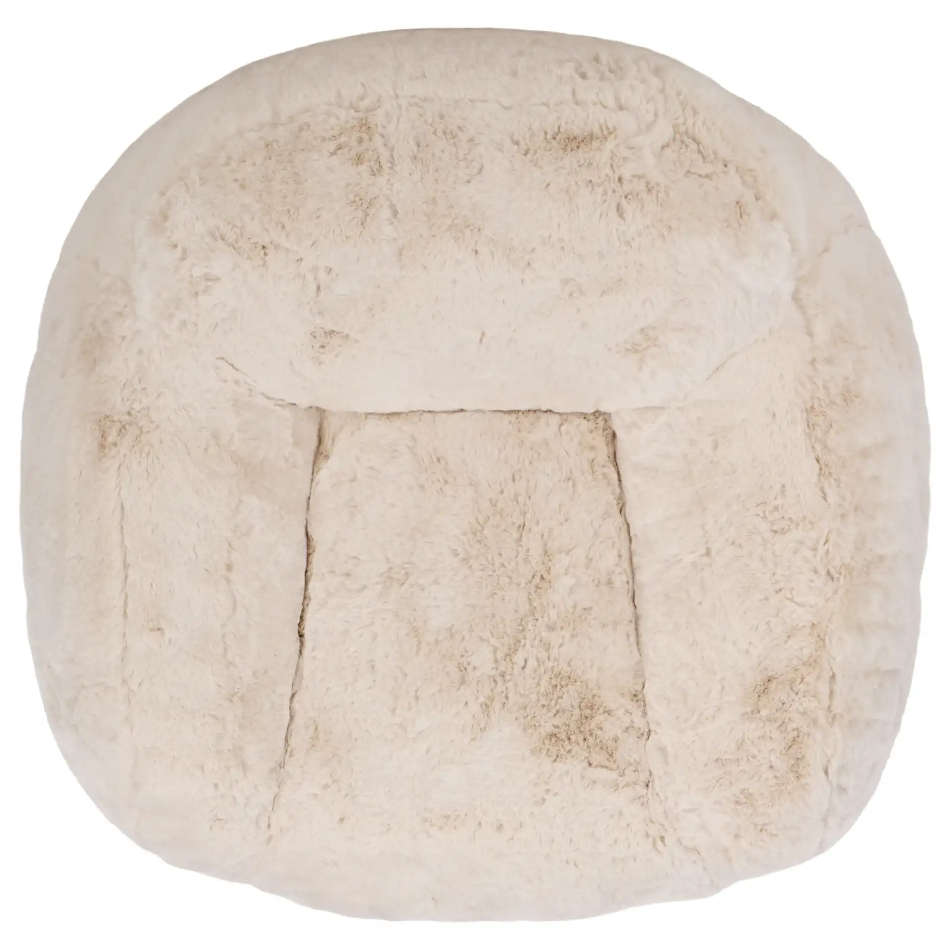 Lorianna Bean Bag Chair in Cream, detail view