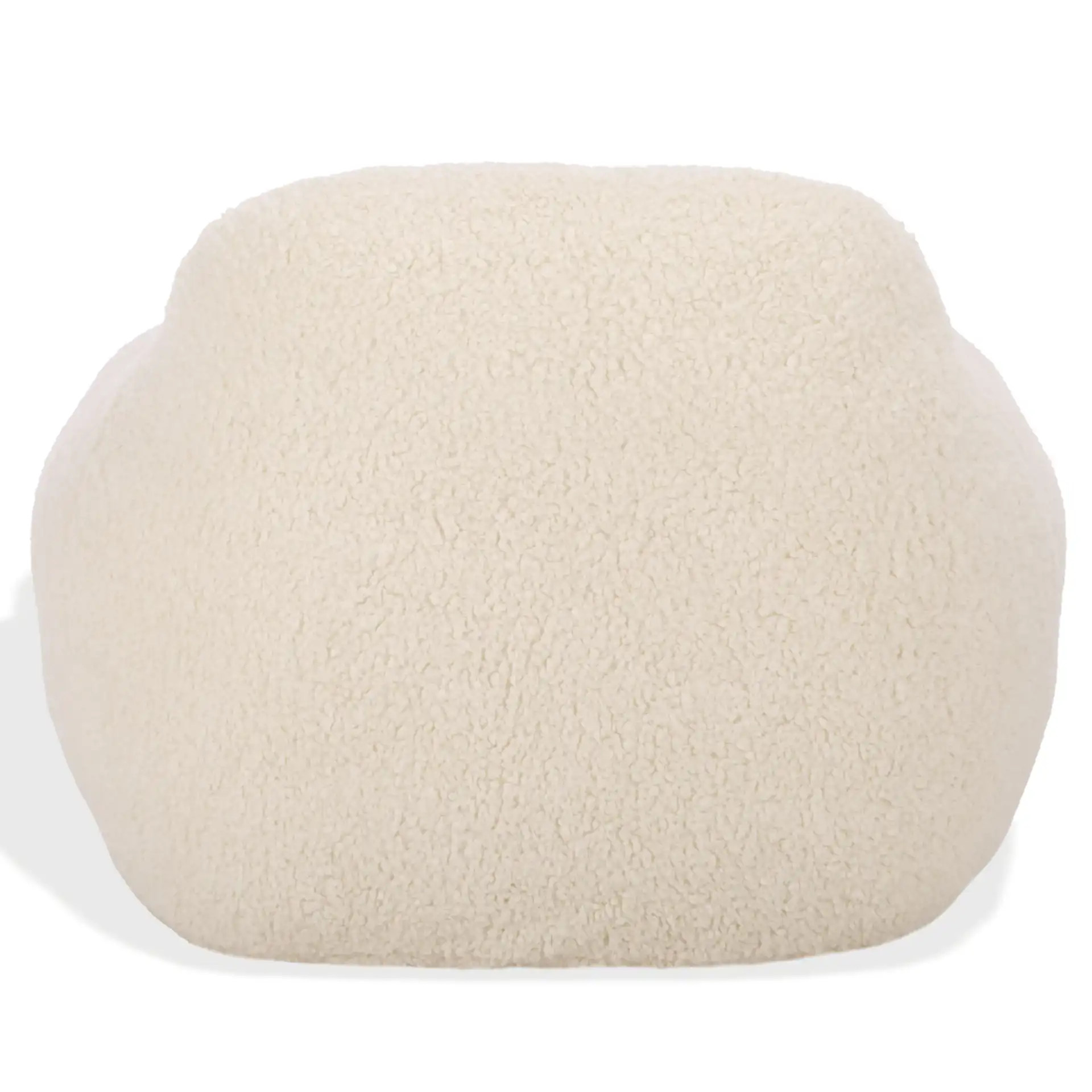 Lorianna Bean Bag Chair in White, detail view