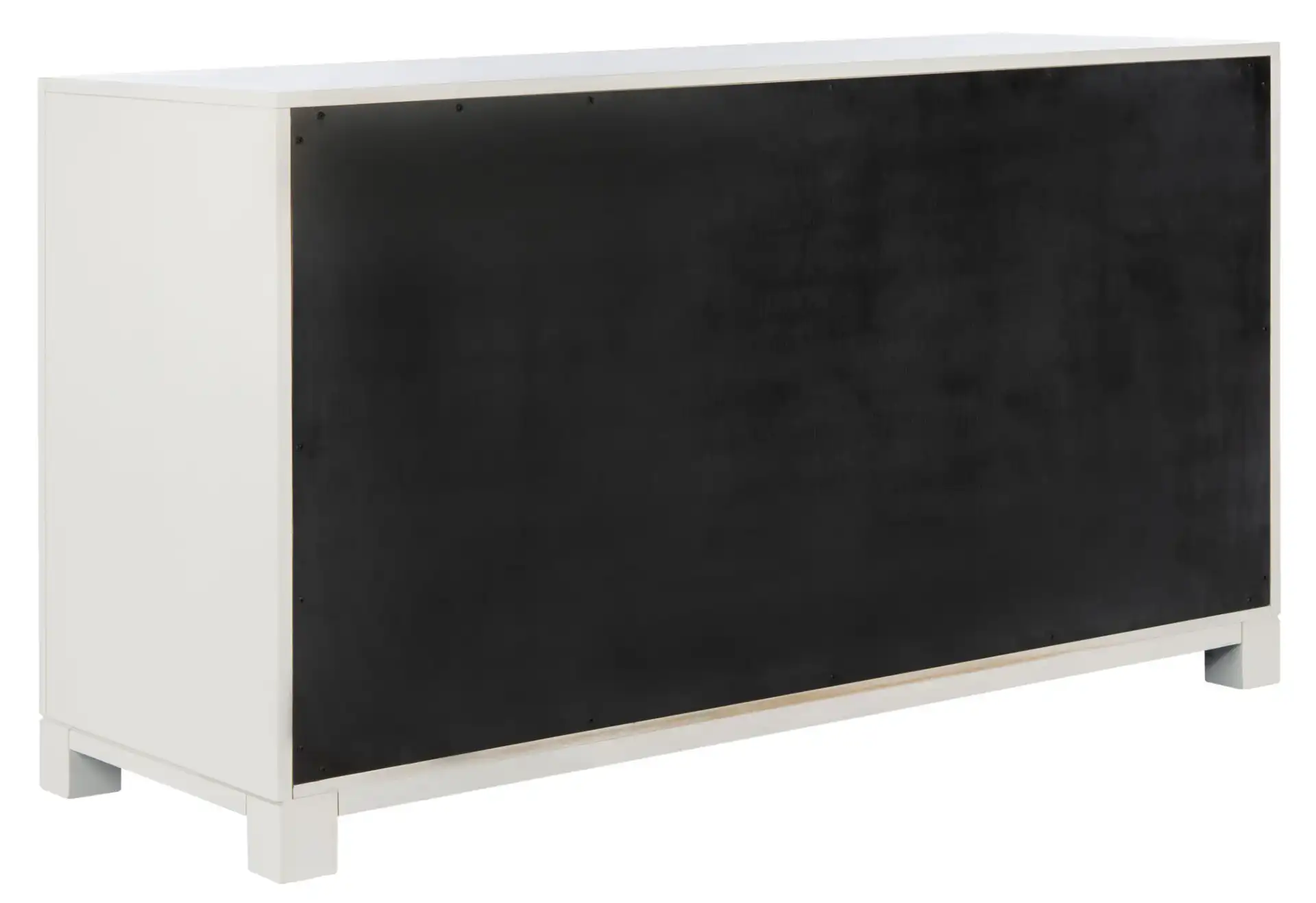 Raina Six-Drawer Dresser in Gray / Silver, detail view
