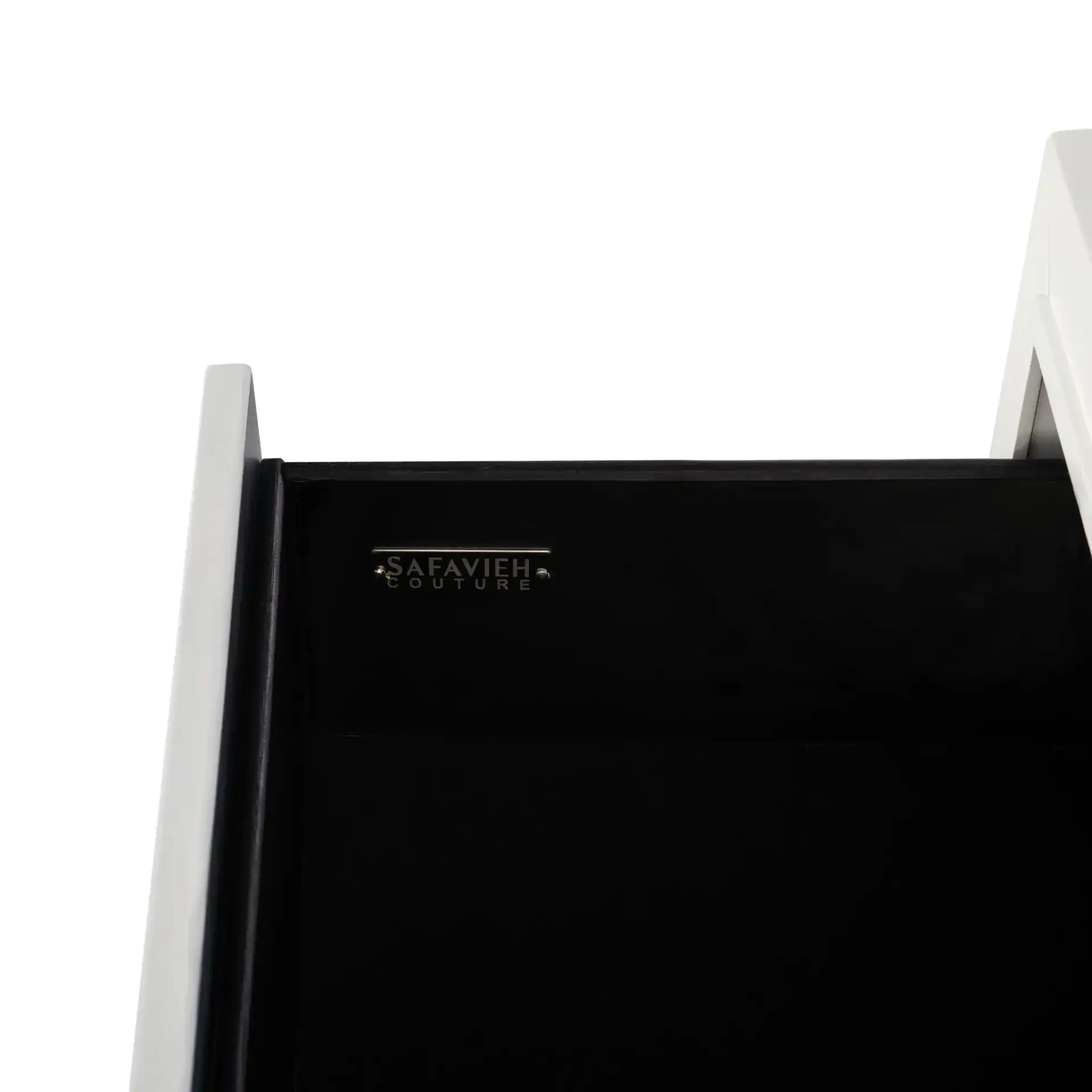 Raina Six-Drawer Dresser in Gray / Silver in a styled room