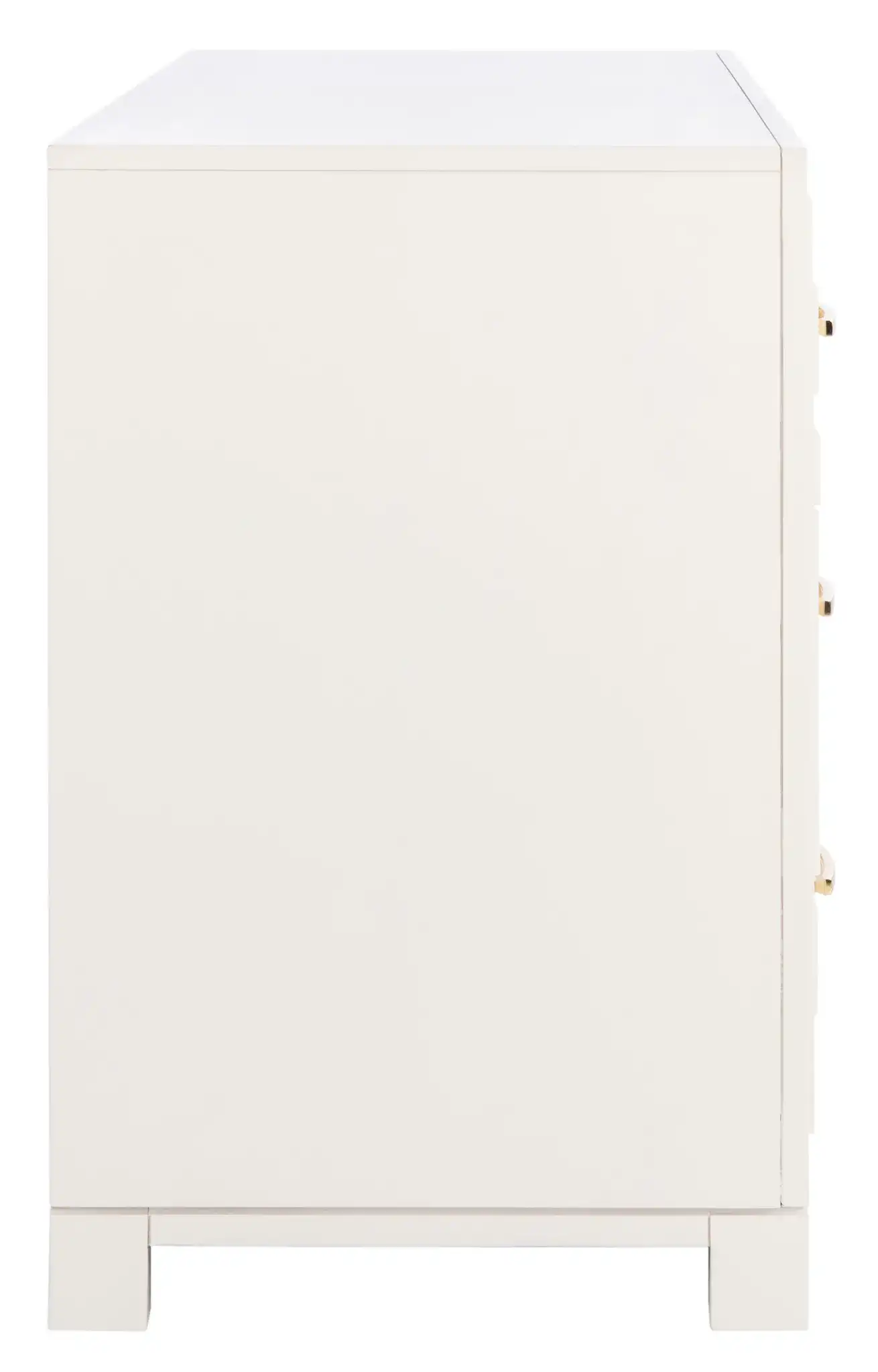 Raina Six-Drawer Dresser in Gray / Silver, detail view