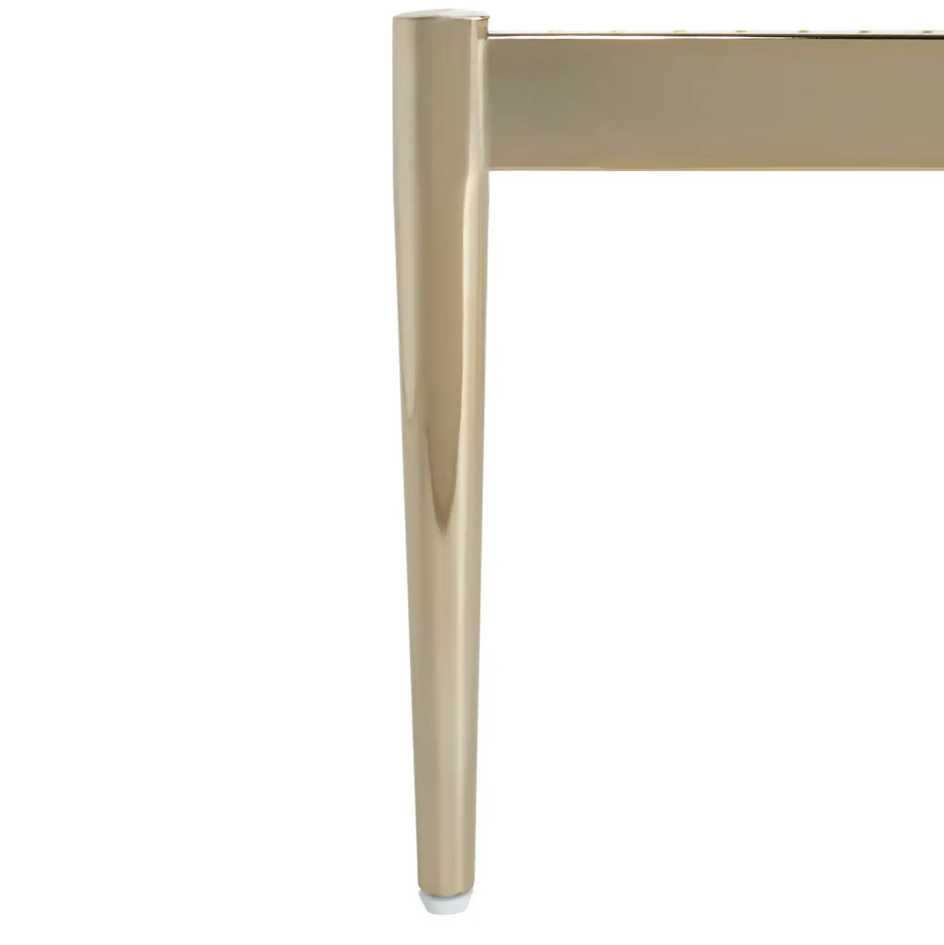 Eliza Metal Bed in Gold, detail view