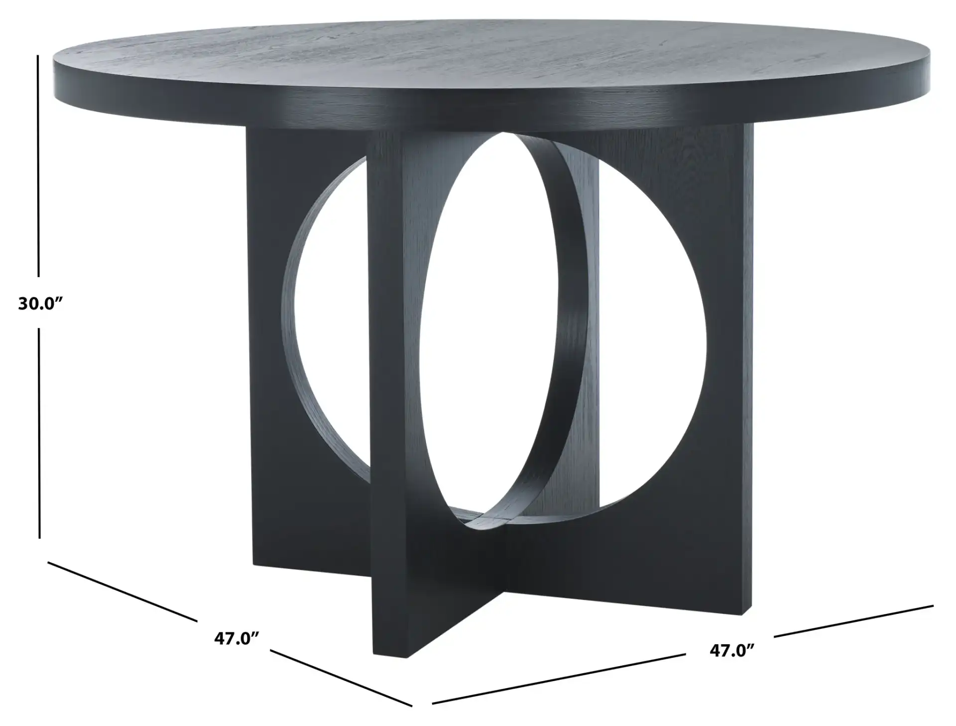 Feliciabella 47-Inch Dining Table in Natural, detail view