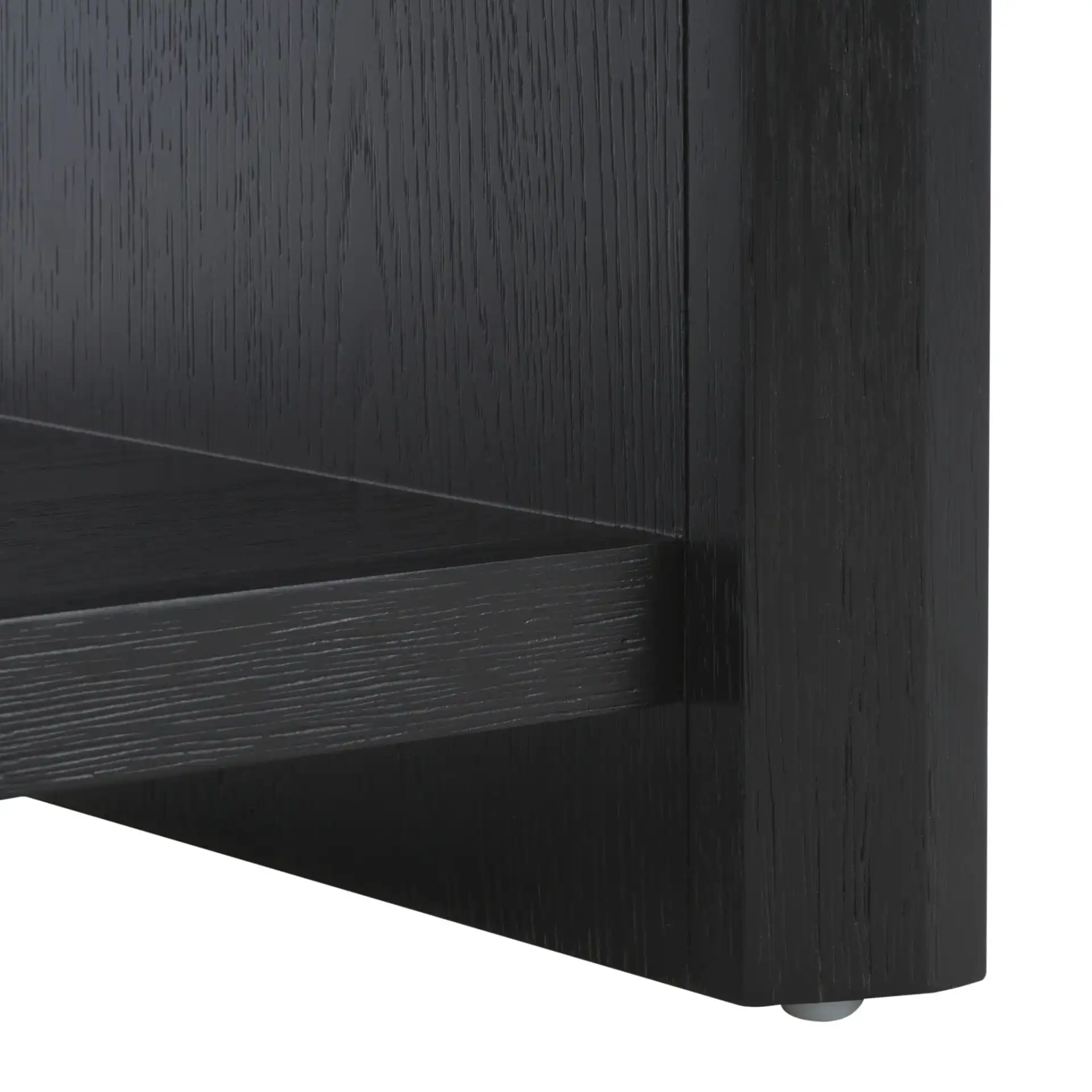 Darnell One-Drawer Nightstand in Black, detail view